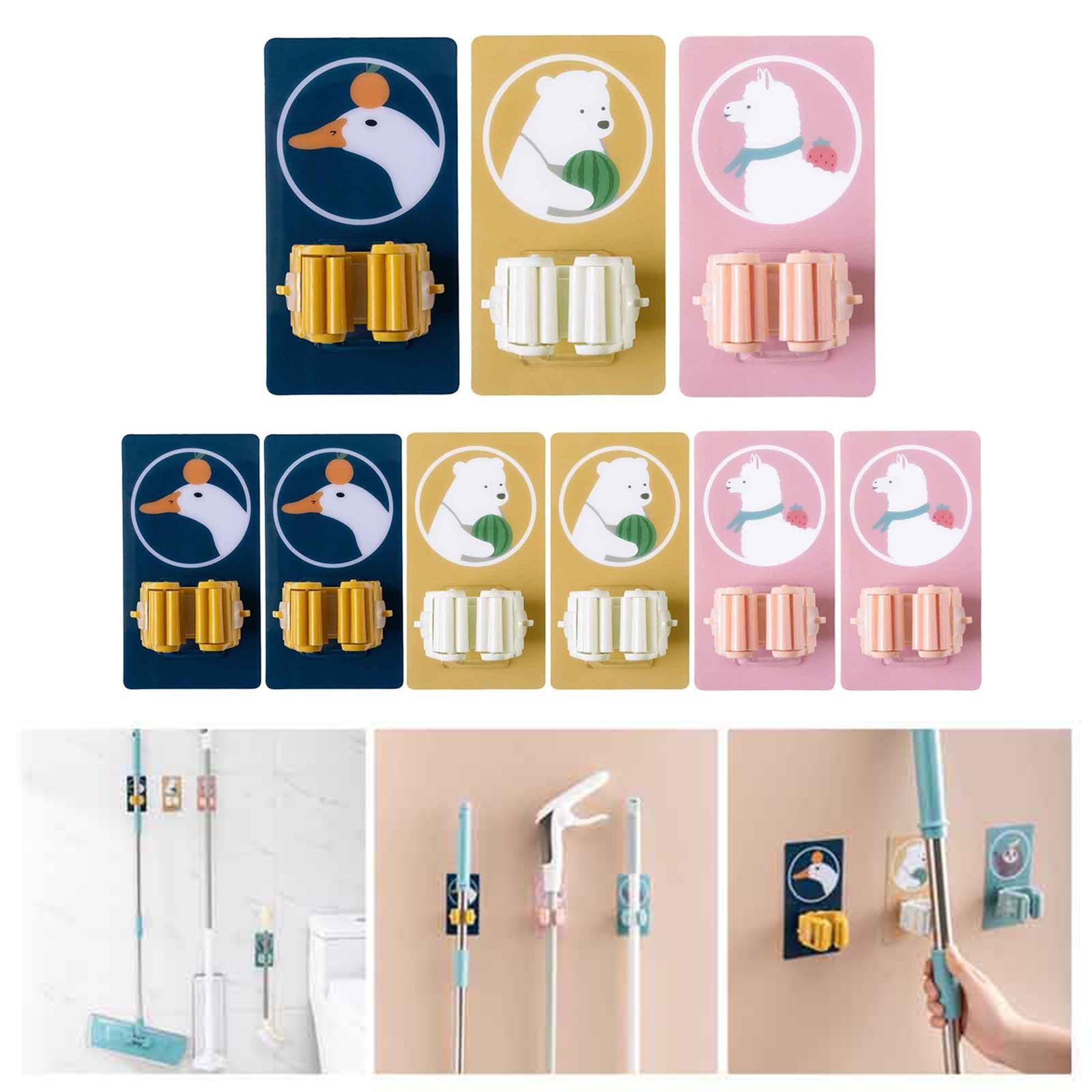 Brush Broom Hanger Storage Rack Wall Housekeeper Wall Mount Mop Organizer 1Pcs Duck