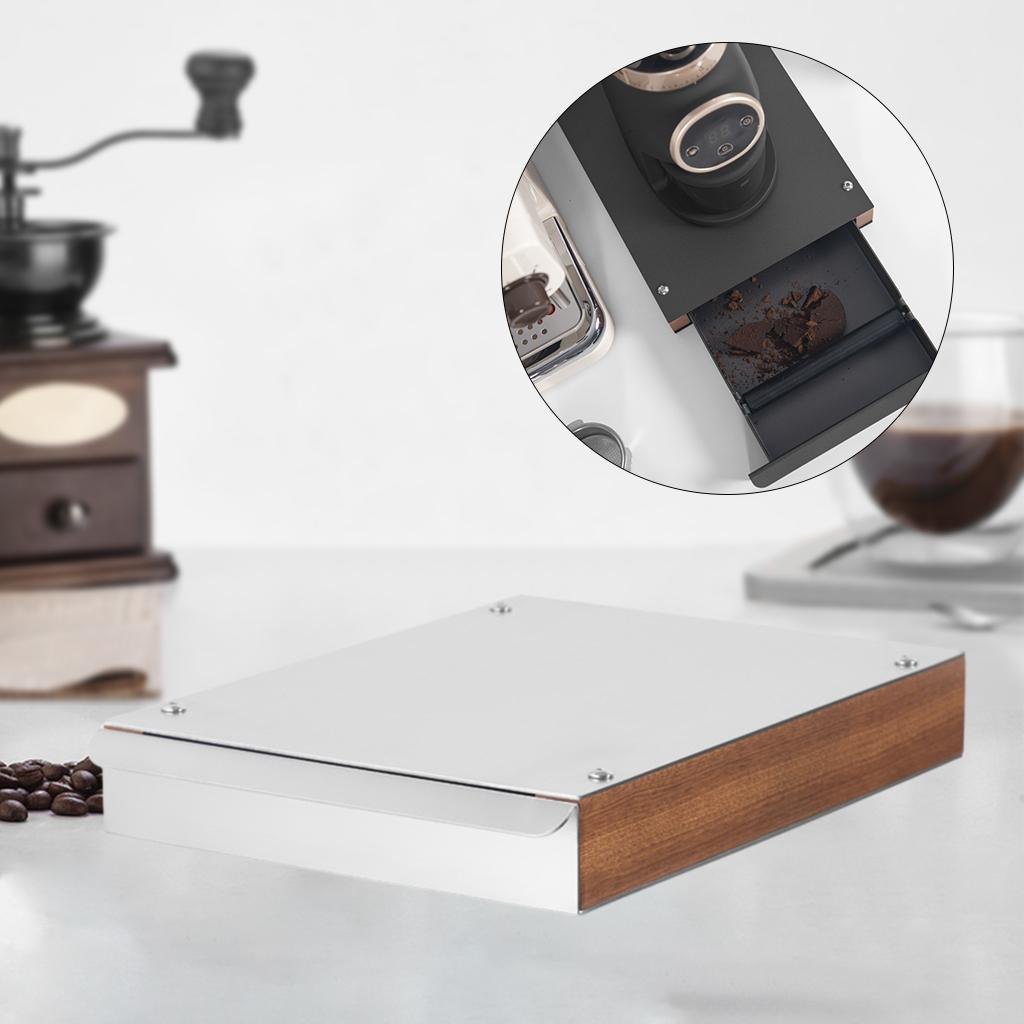 Coffee Knock Box Coffee Grind Knock Box Non-Slip for Home Bar Kitchen Cafe white