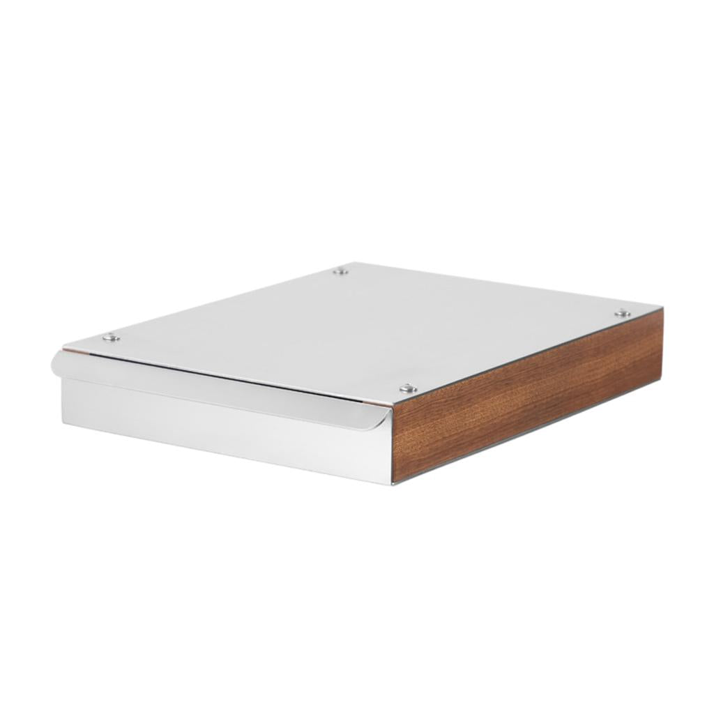Coffee Knock Box Coffee Grind Knock Box Non-Slip for Home Bar Kitchen Cafe white