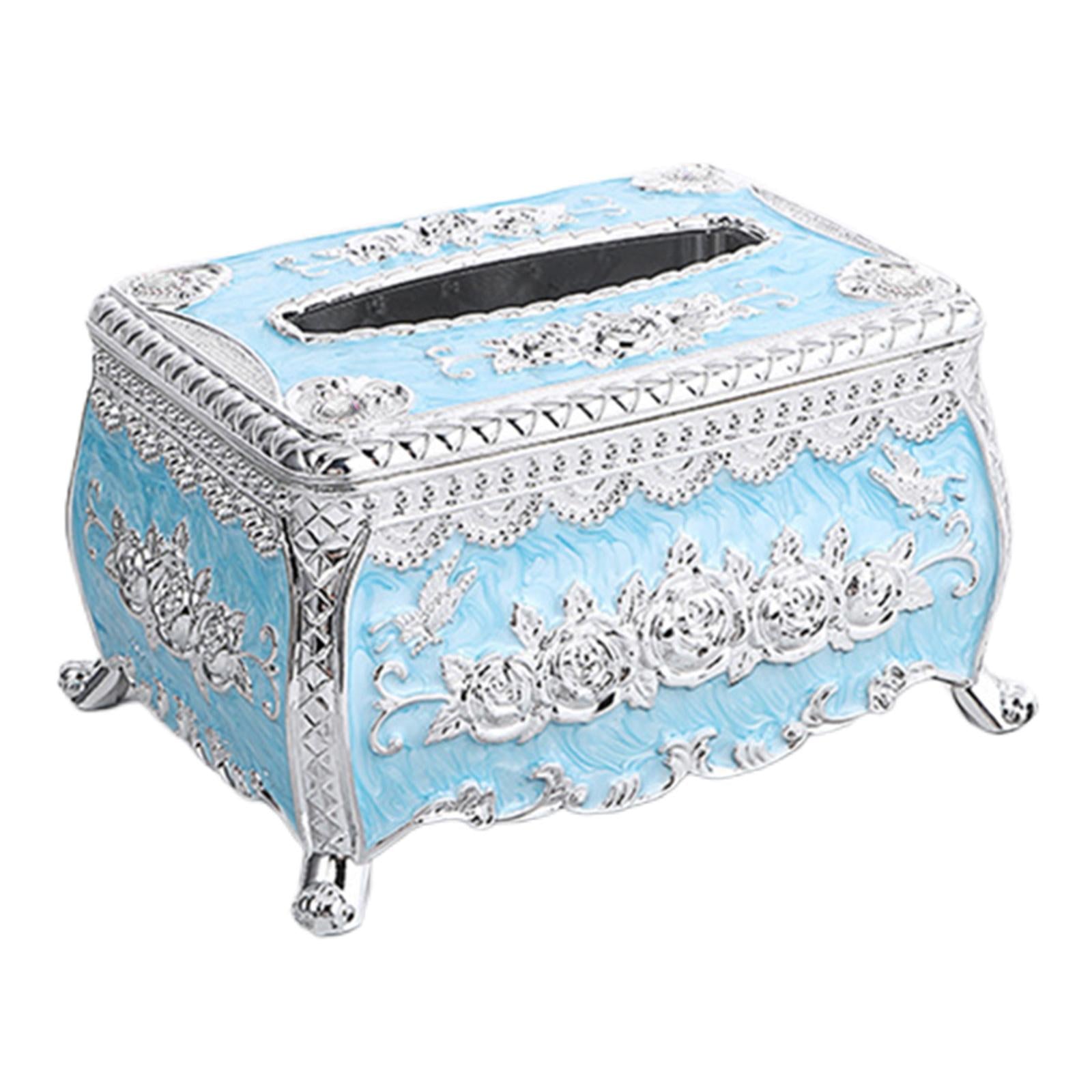 Acrylic Tissue Box Creative Decor Light Luxury for Home Bathroom Kitchen H