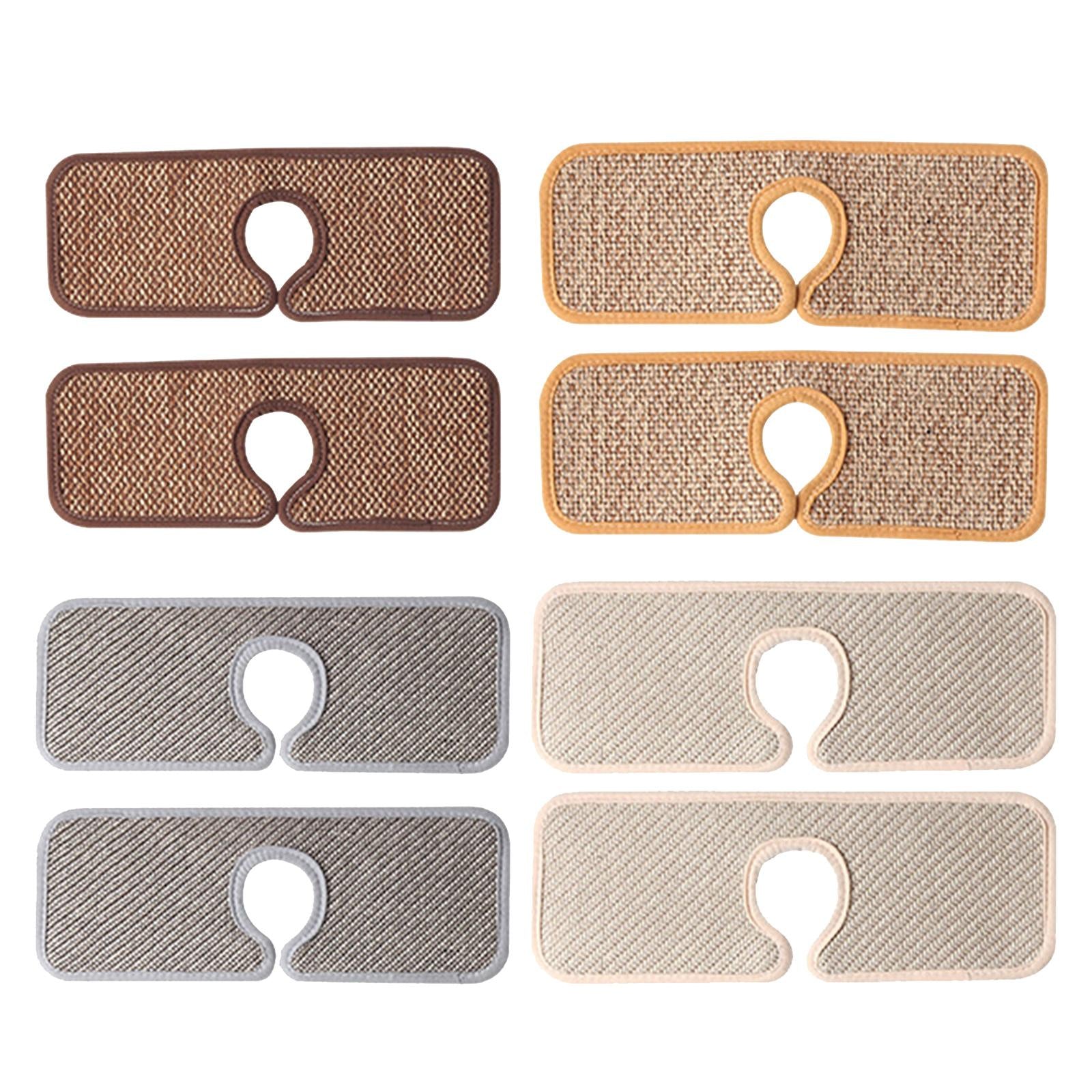 2 Pieces Faucet Absorbent Pads Kitchen Sink Splash Mat  Coffee