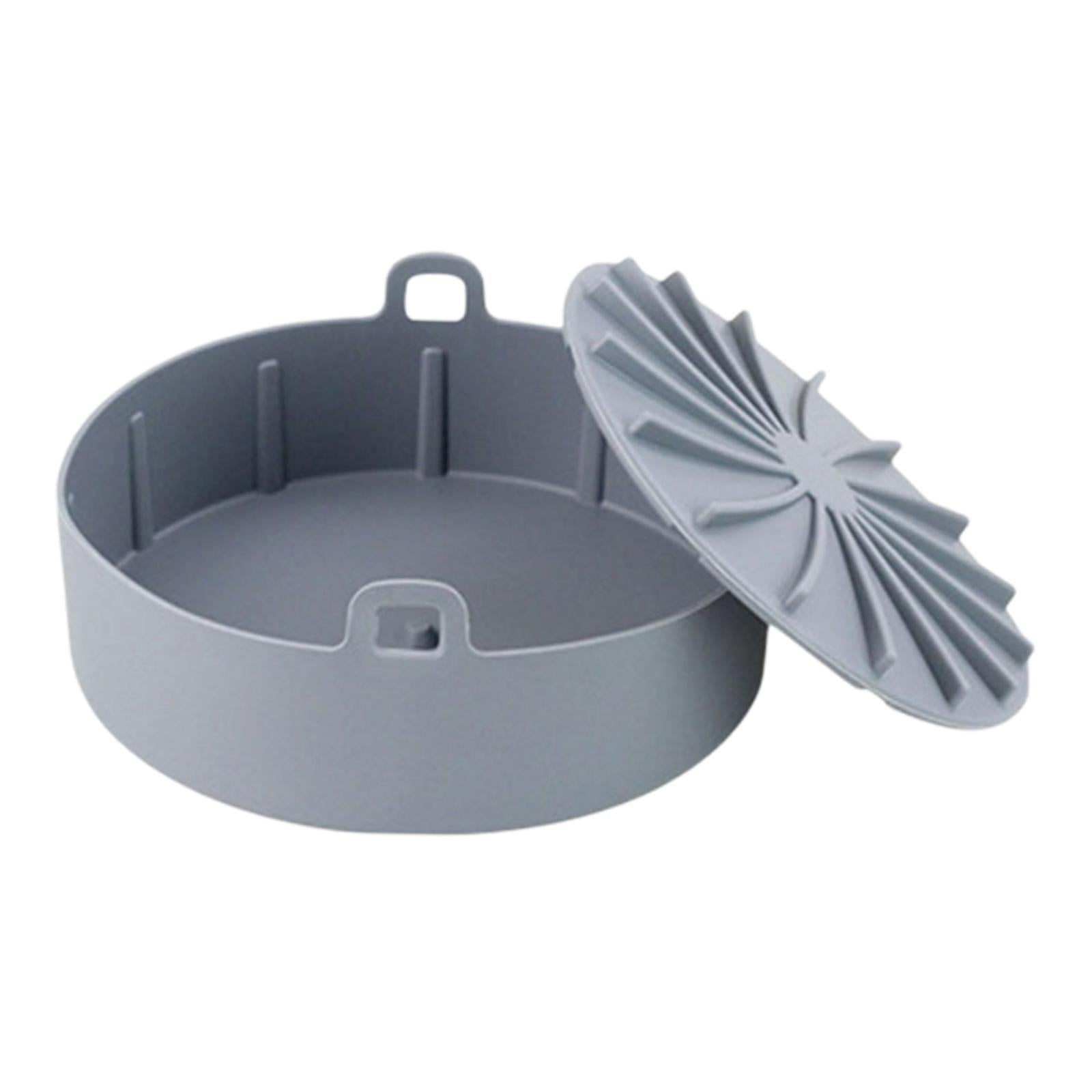 Air Fryer Silicone Pot Food Safe Air fryers Oven Accessories Gray S