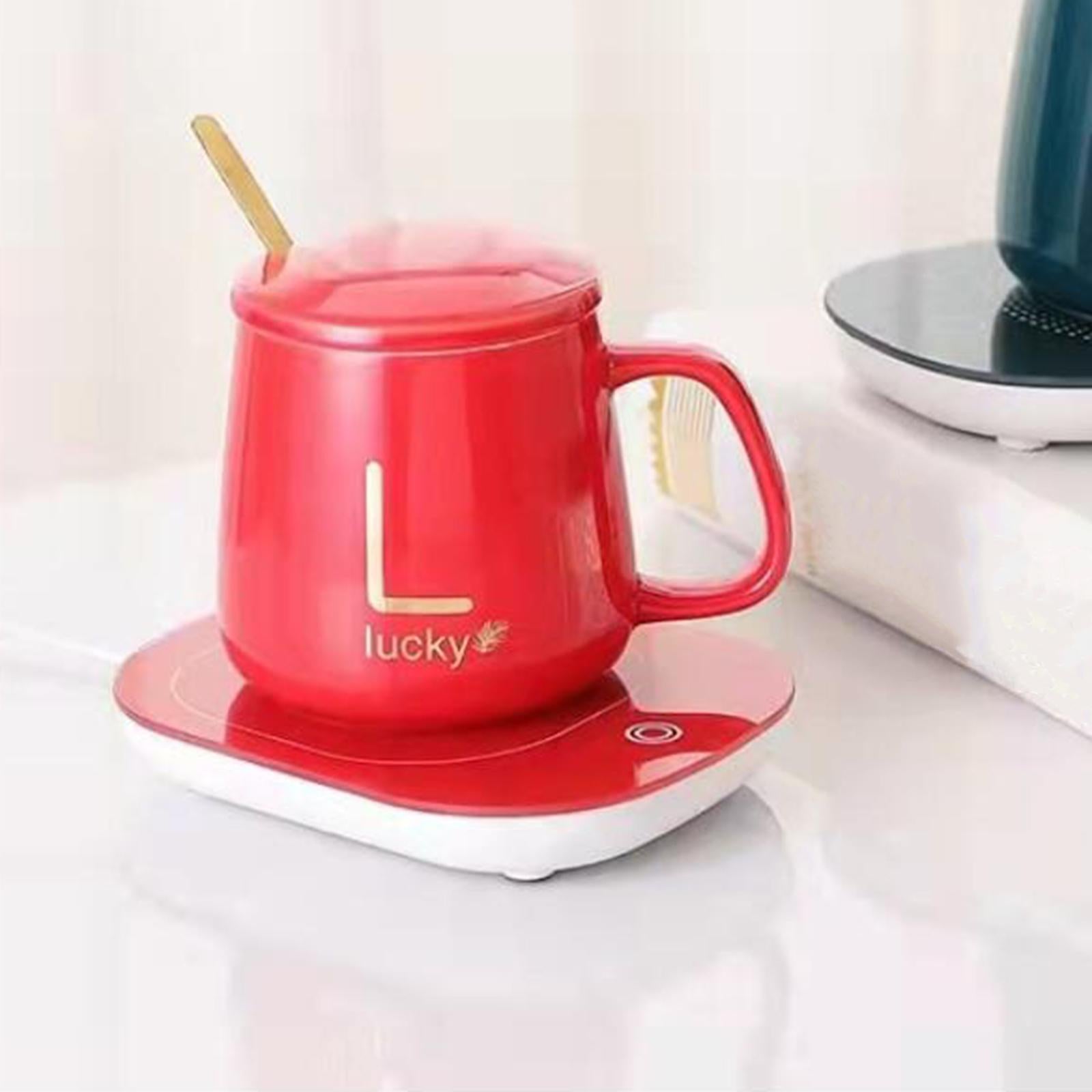 Beverage Warmer Constant Temperature Mug Warmer for Office Home Red