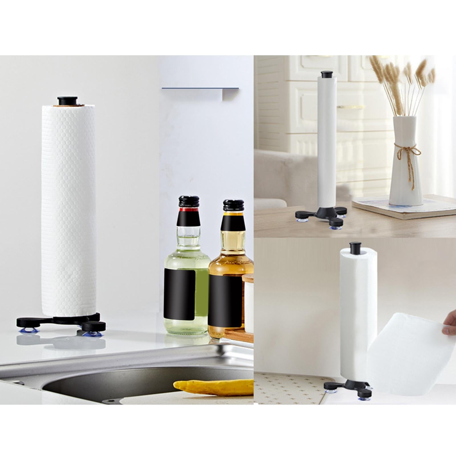 Aluminum Countertop Paper Holder Heavy Base Toilet Paper Stand Datachable