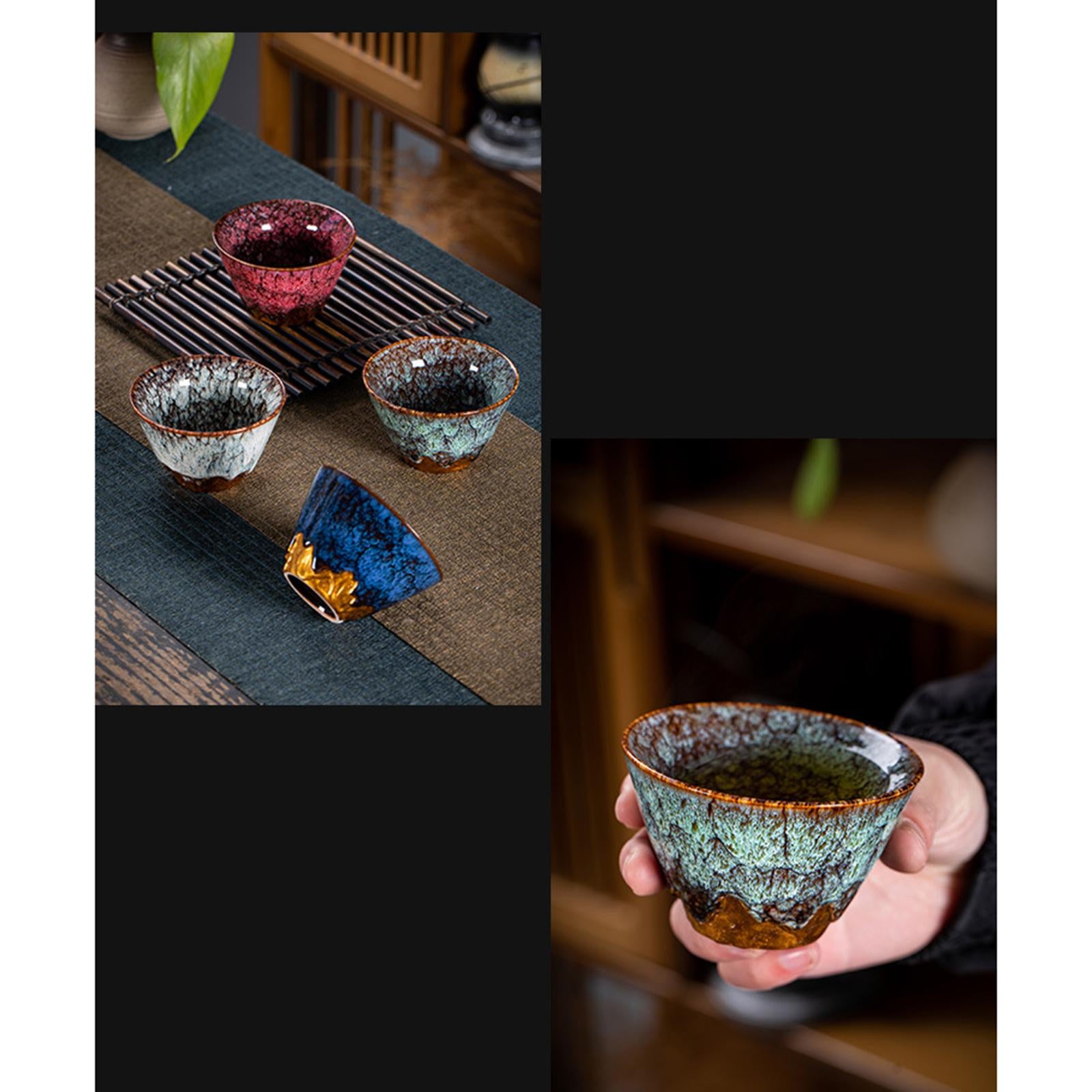 Ceramic Tea Cup Coffee Mug 5 Ounce for Gifts, Collectibles Drink Tea Coffee green