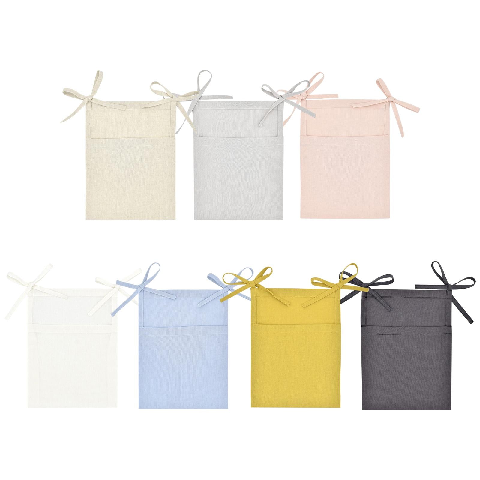 Baby Crib Cot Hanging Storage Bag Diaper Storage Toy Diaper Bag Wood