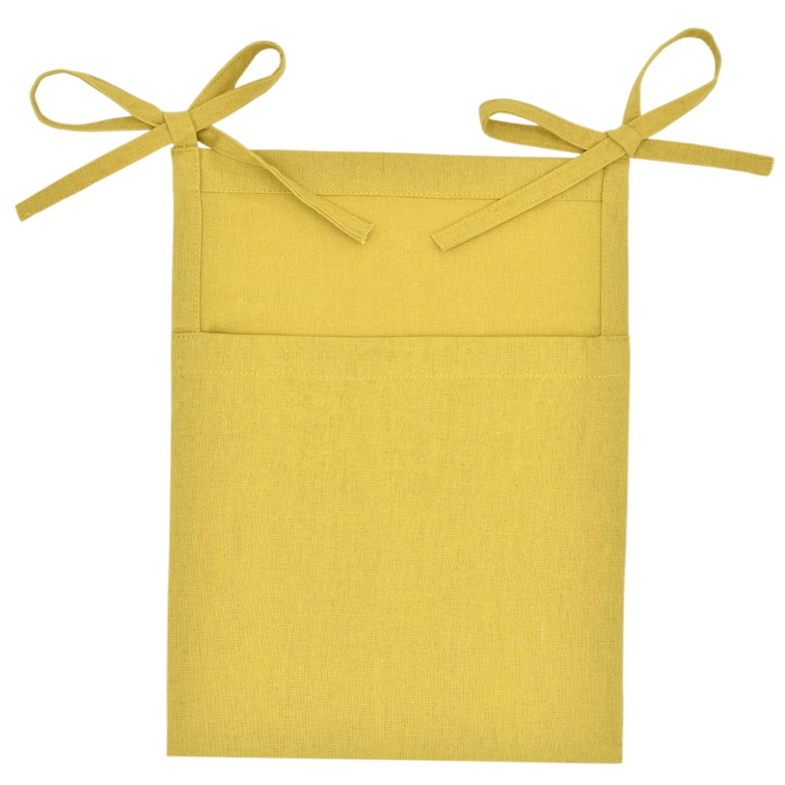 Baby Crib Cot Hanging Storage Bag Diaper Storage Toy Diaper Bag Yellow