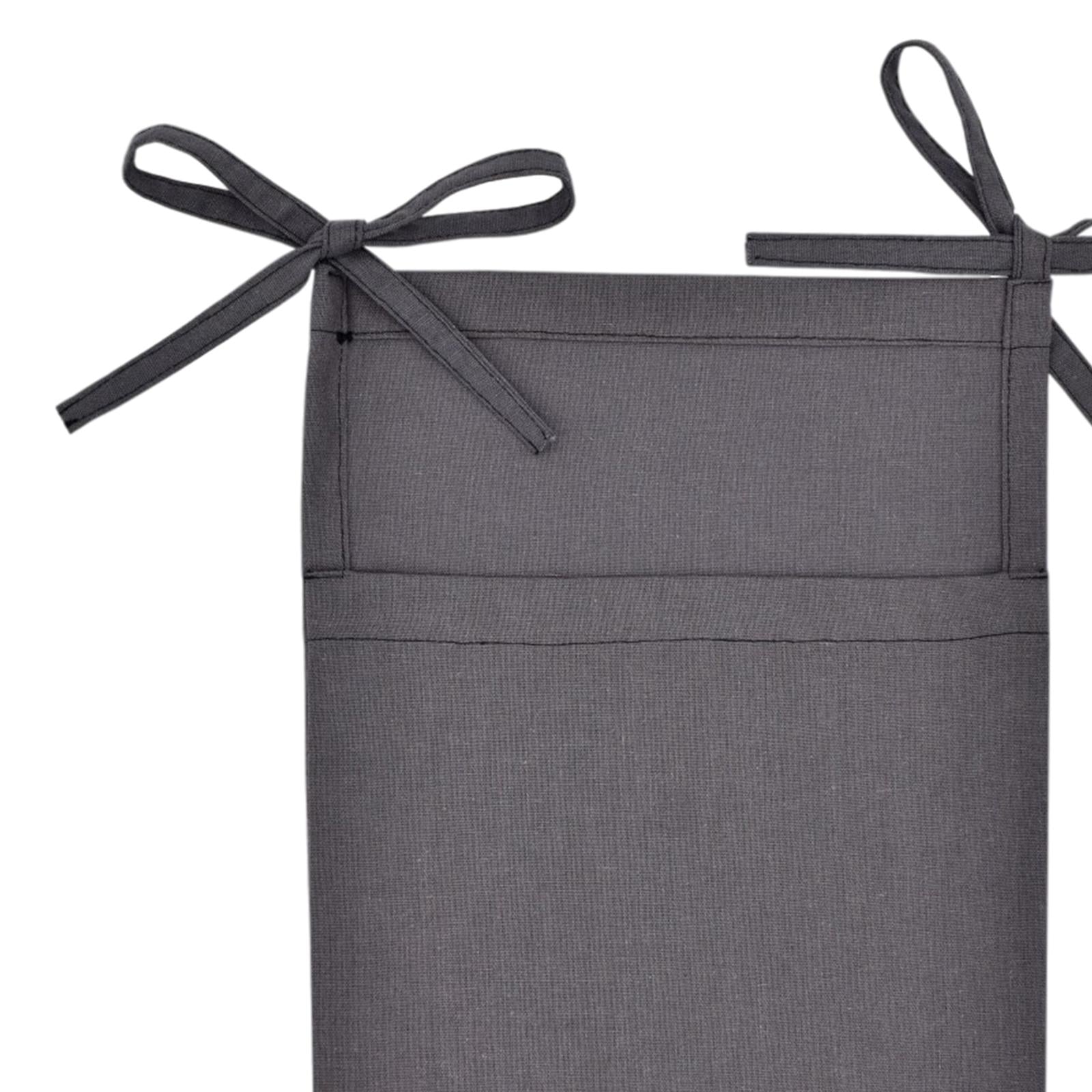 Baby Crib Cot Hanging Storage Bag Diaper Storage Toy Diaper Bag Dark Gray