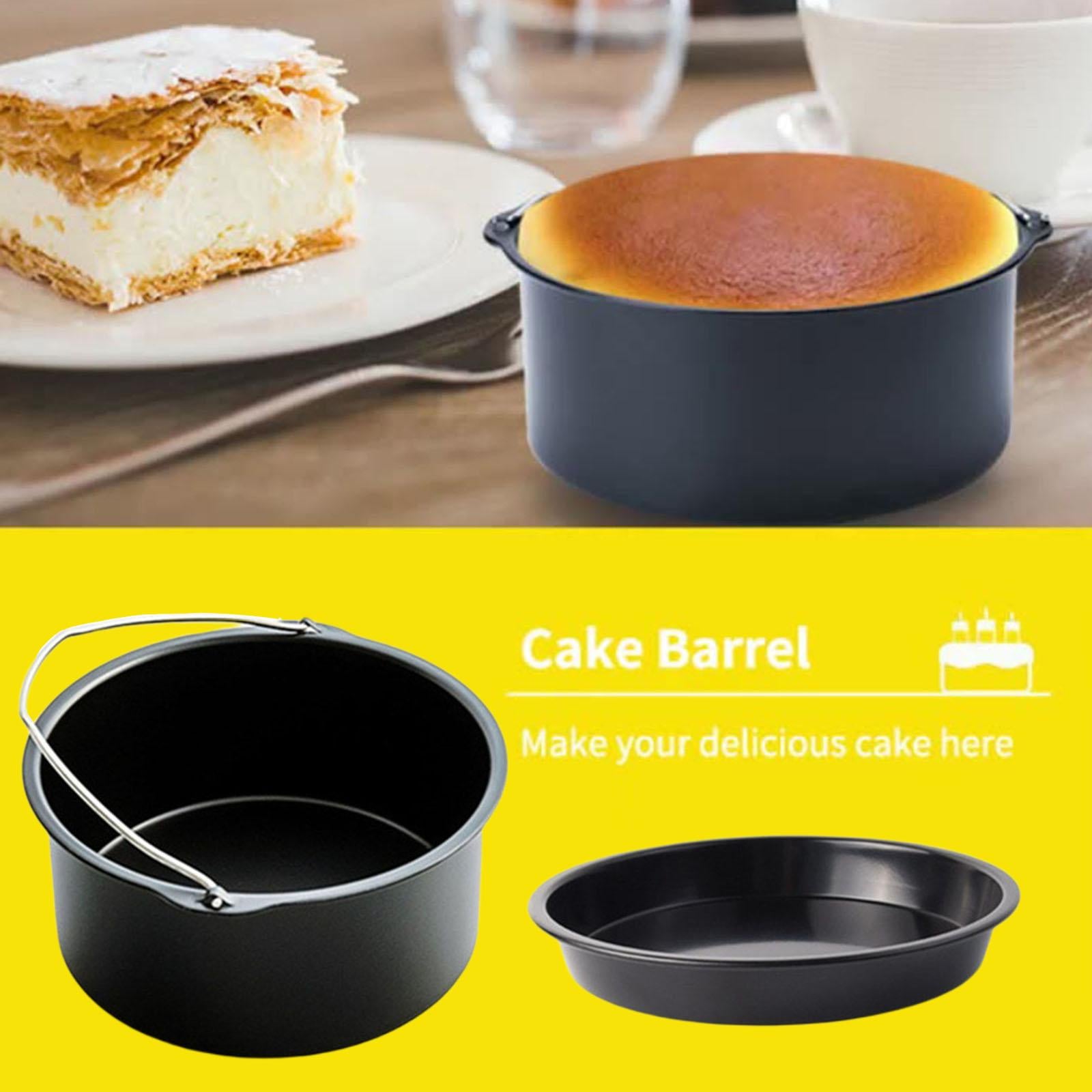 Cake Mold Baking Tools Stainless Steel Coated for Air Fryer Parts 3.5-5.8Qt 7 inch