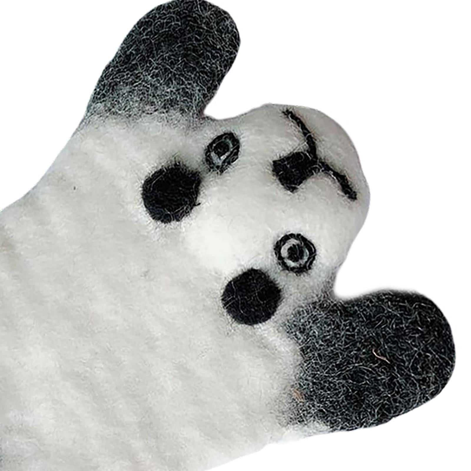 Animal Wool Felt Placemat Non-Slip Cup Coaster for Party Restaurant Kitchen Panda