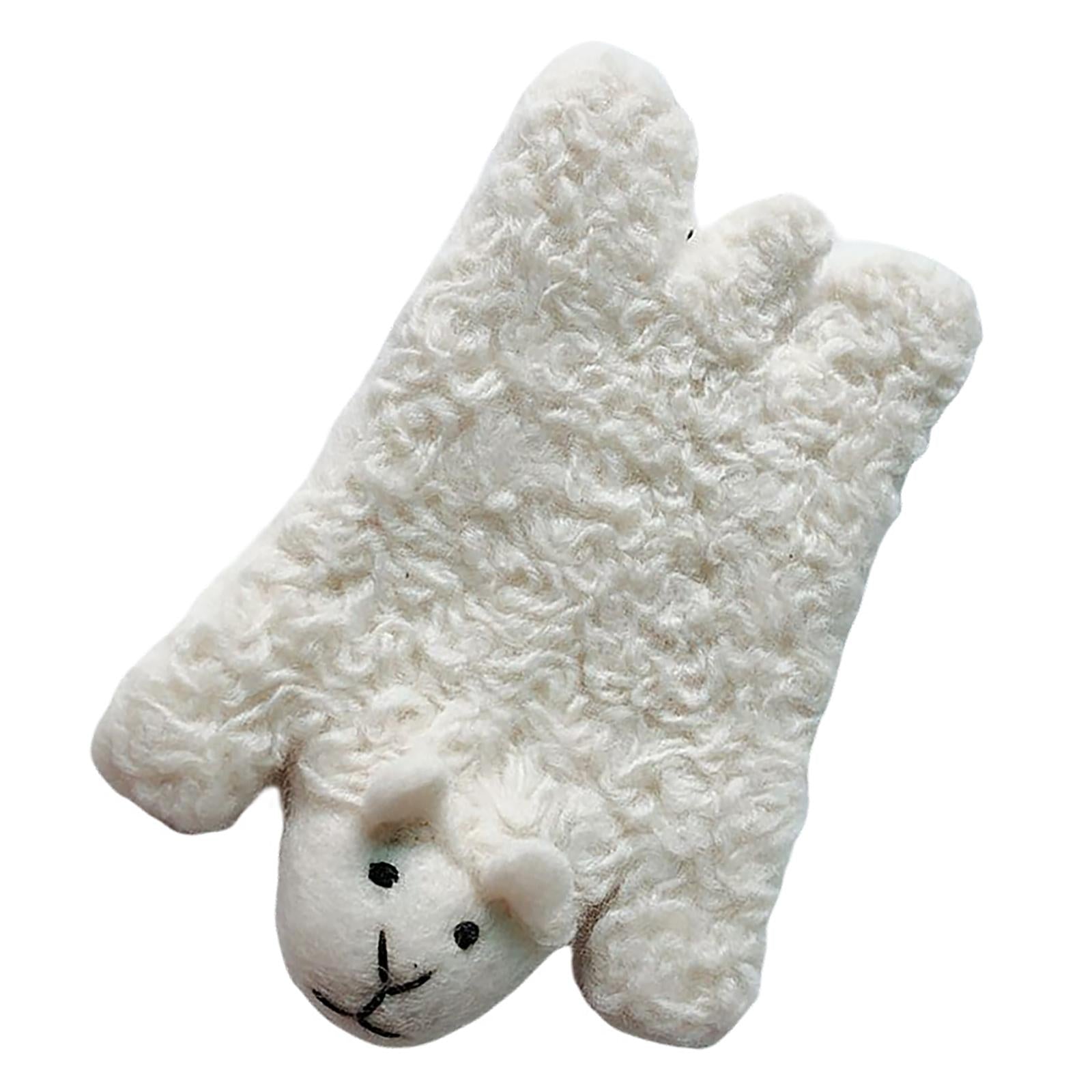 Animal Wool Felt Placemat Non-Slip Cup Coaster for Party Restaurant Kitchen Sheep