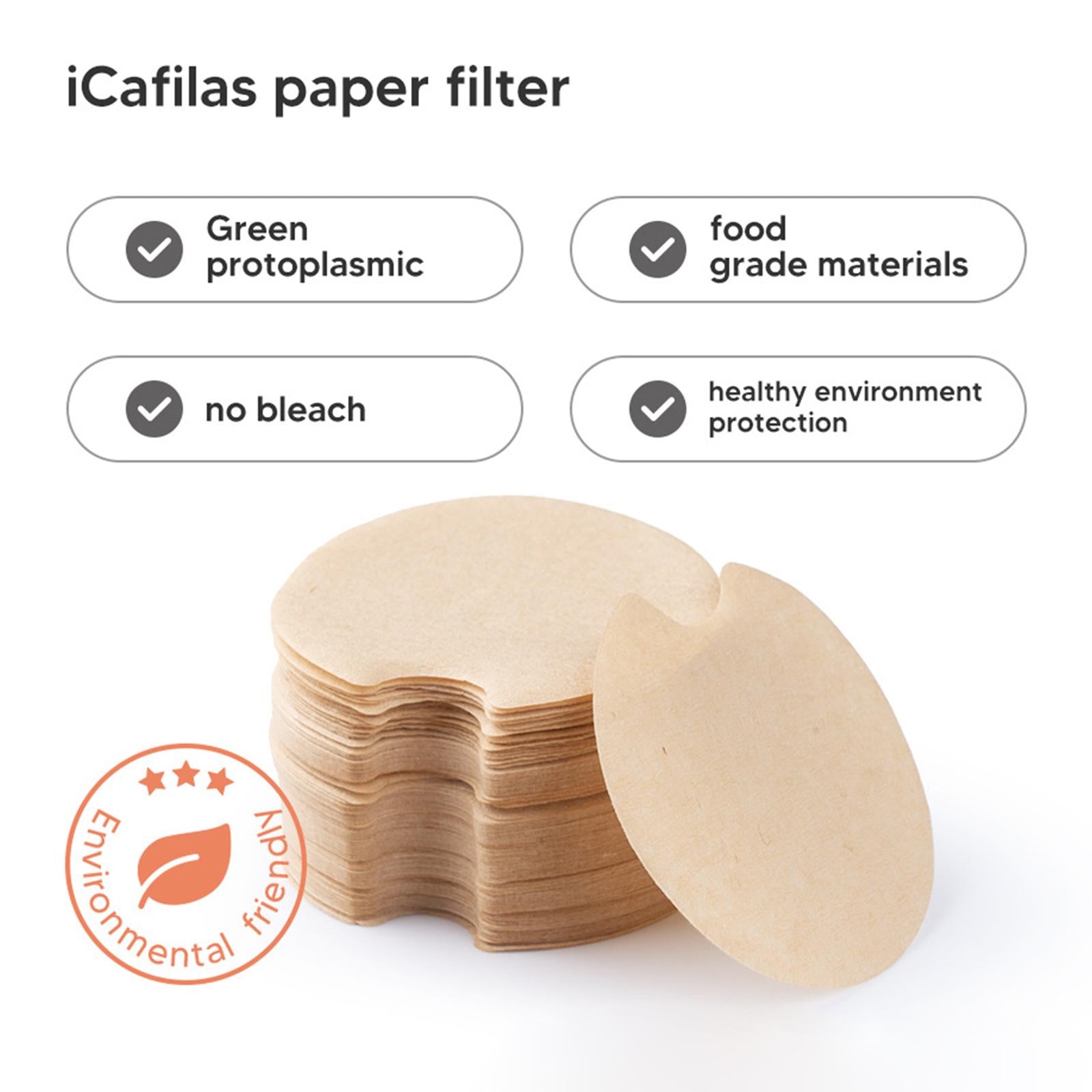 100x Coffee Filter Paper Coffee Brewing Paper Filters for Bosch Capsule