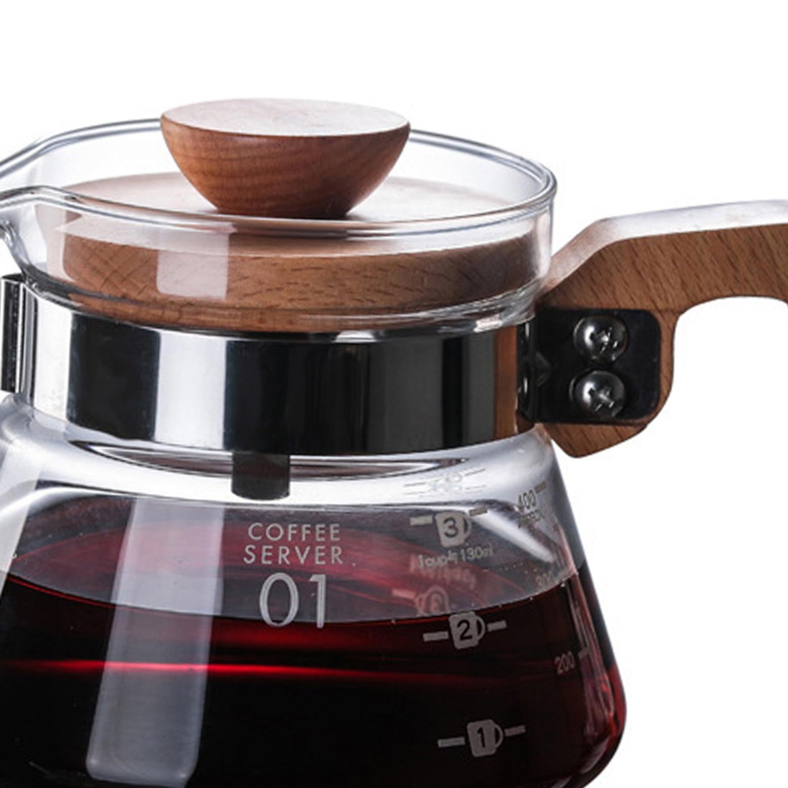Clear Coffee Pot High Borosilicate Glass Reusable for Barista Kitchen 400ml