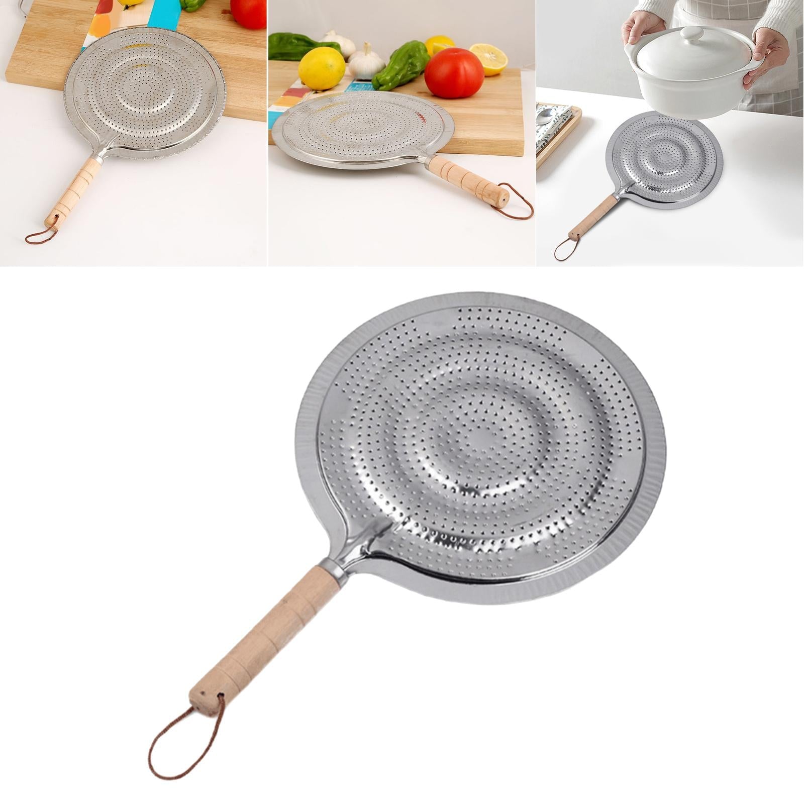 21cm Heat Diffuser Insulation Pad Cooking Plate Silver for Cooking Utensils