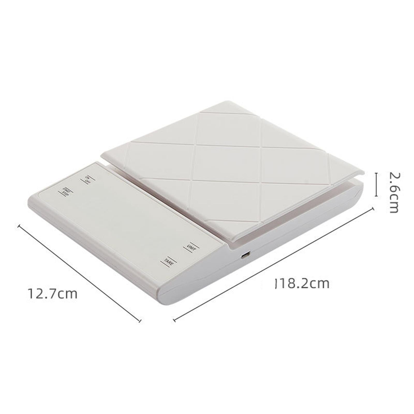 Coffee Scale Weight Balance Scale for Pour Over and Drip Coffee White