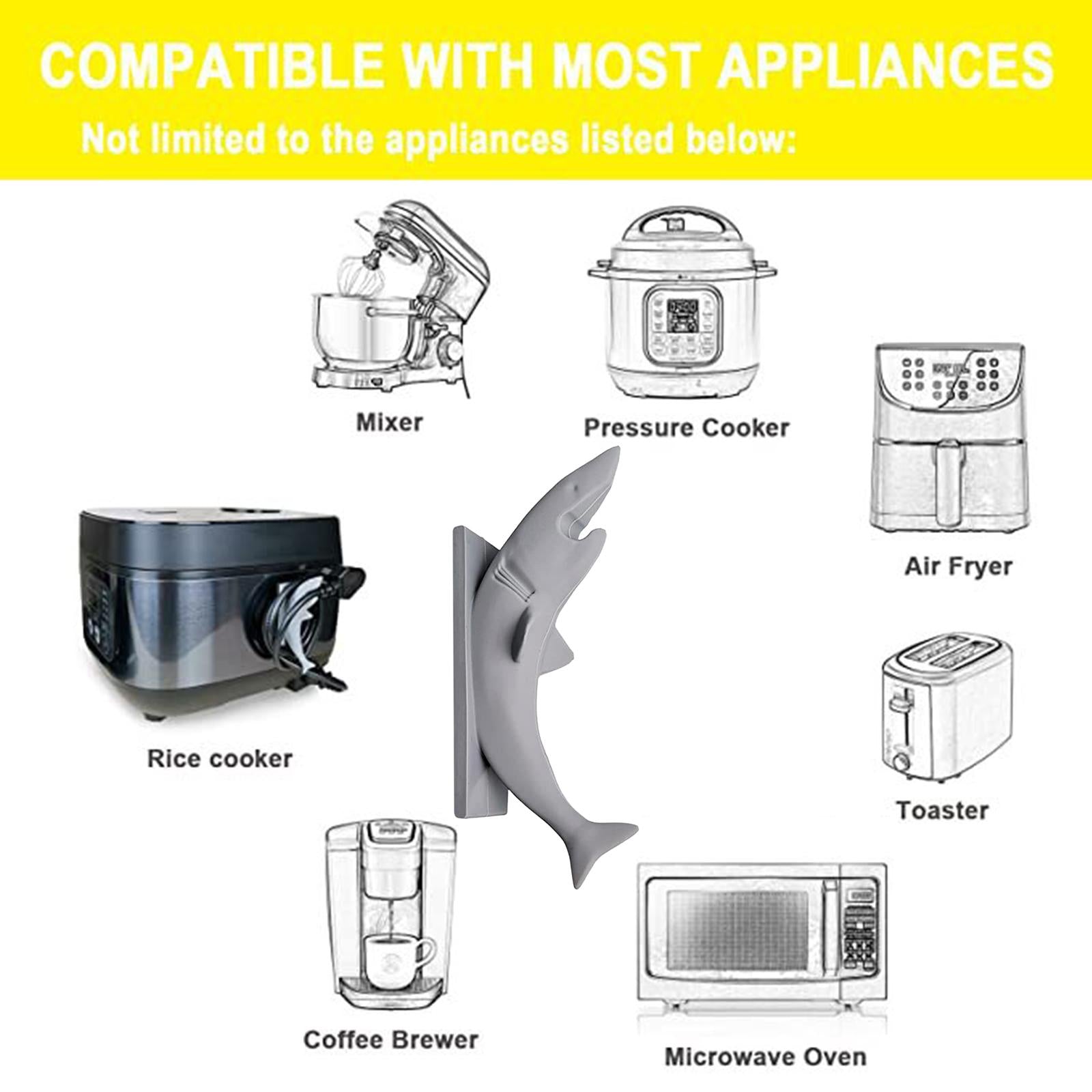 Cord Organizer Appliance Cord Holder Cable Management for Coffee Maker