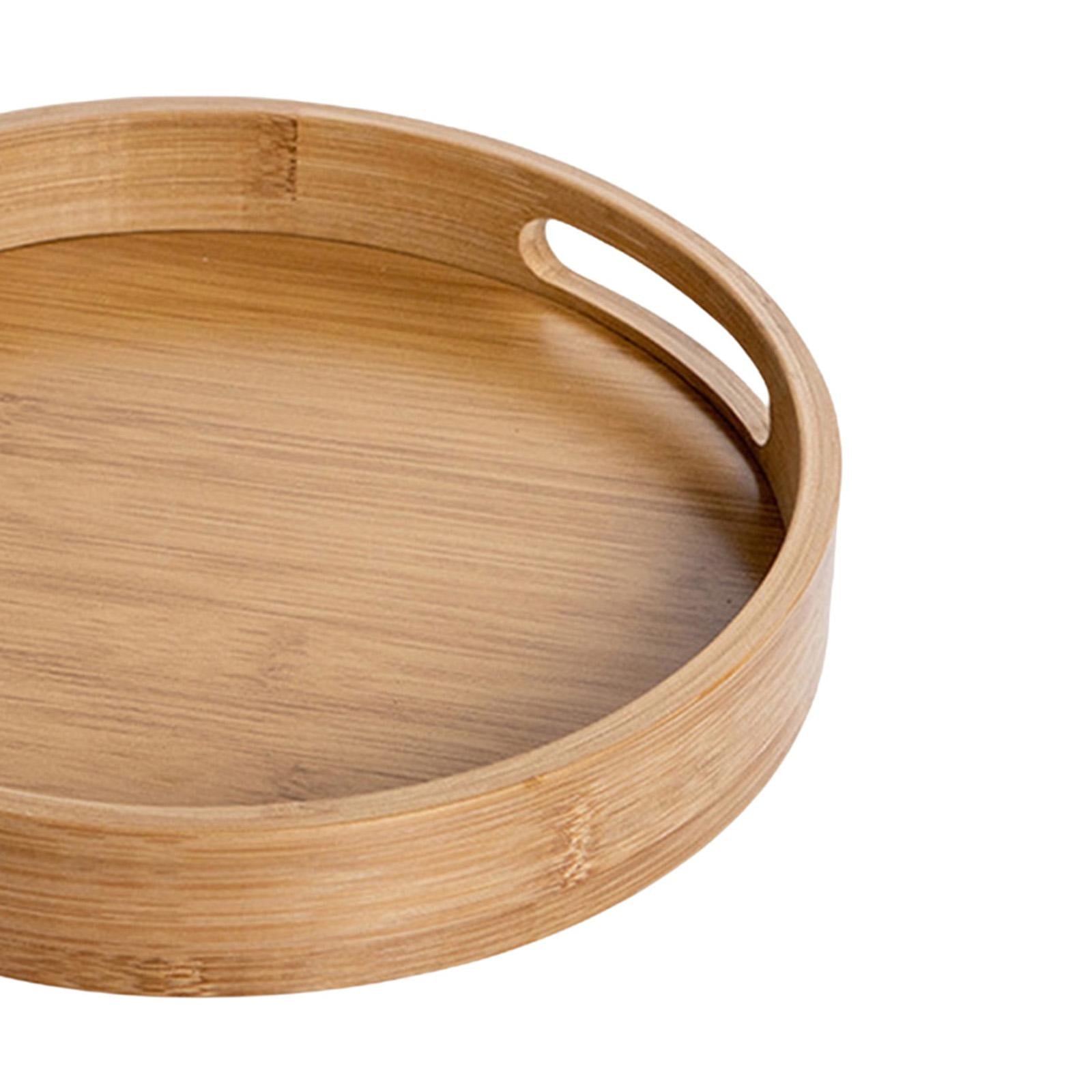 Bamboo Serving Tray Party Wedding Supplies for Living Room Dining Room Home 40x40x5CM