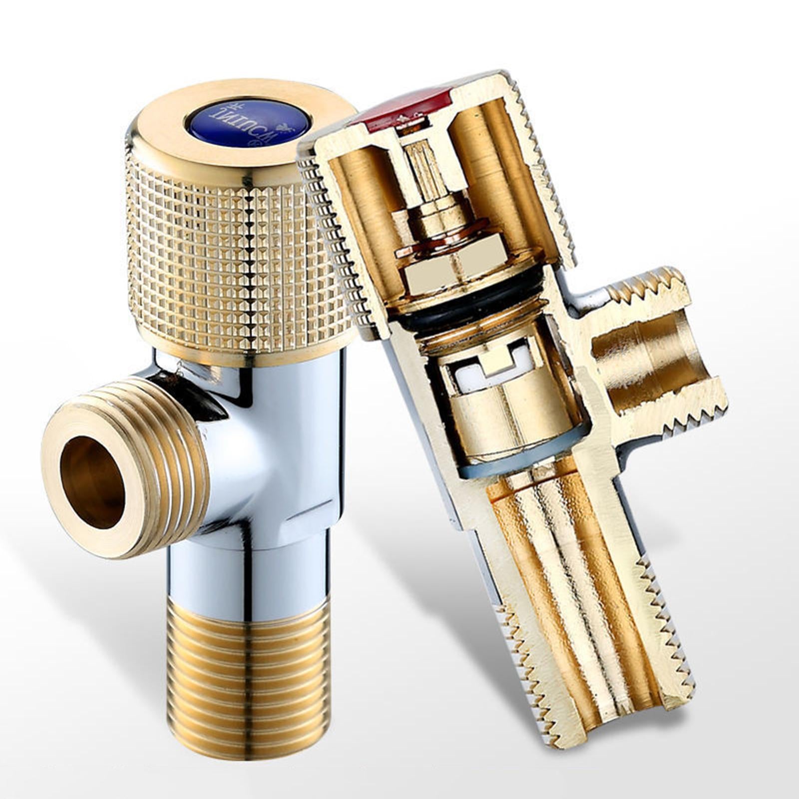 Angle Valve Anti-Rust Leak-Proof Pipe Fittings for Toilet Supply Bathroom blue