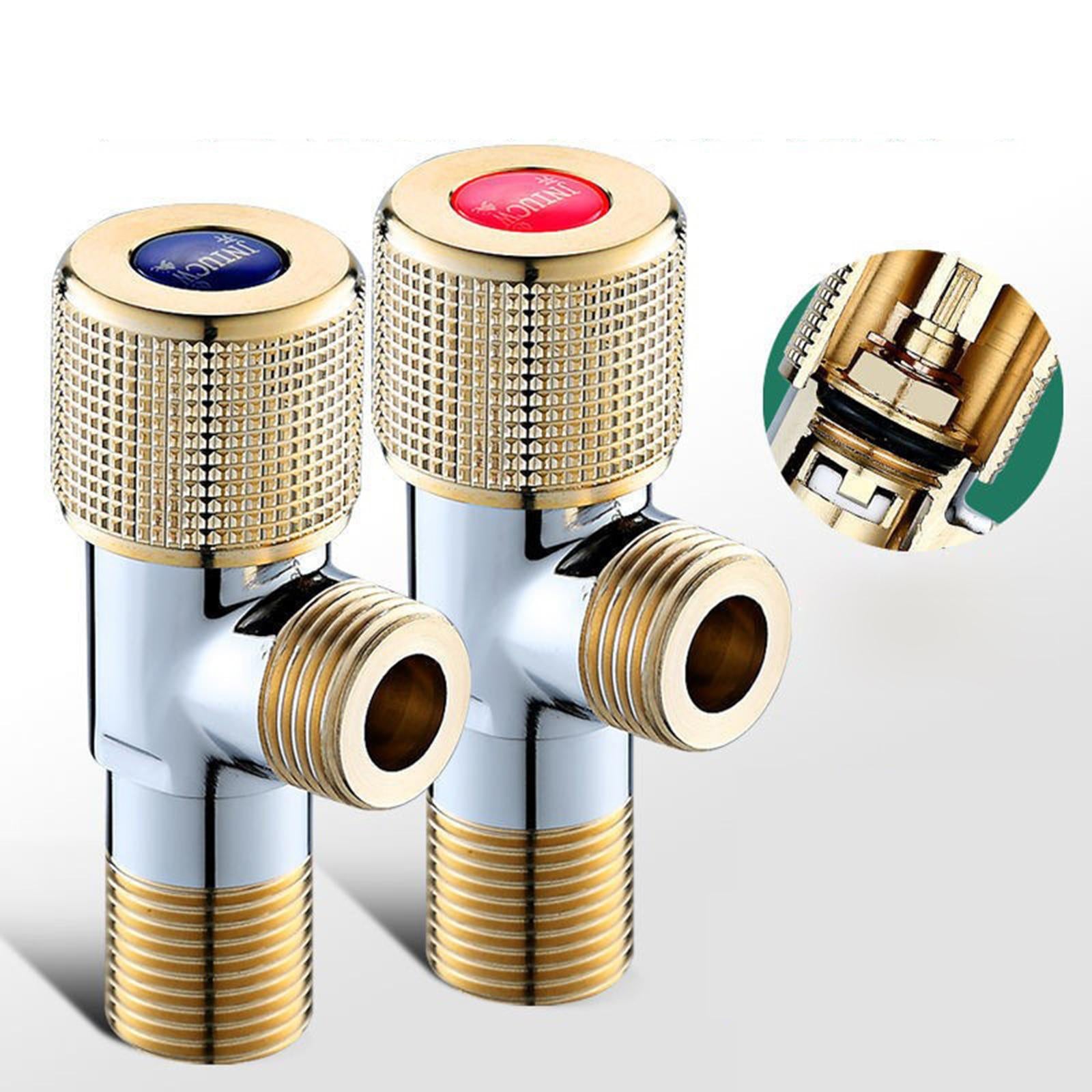 Angle Valve Anti-Rust Leak-Proof Pipe Fittings for Toilet Supply Bathroom blue