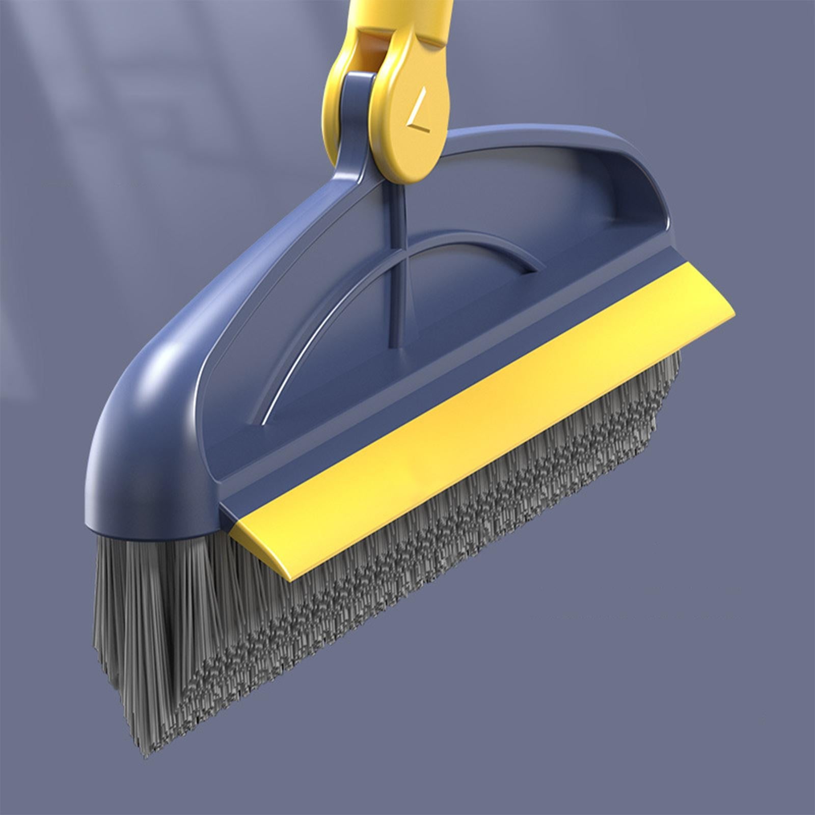 2 in 1 Floor Scrub Brush Deep Cleaning Scrub Tile Brush Dark Blue 92cm