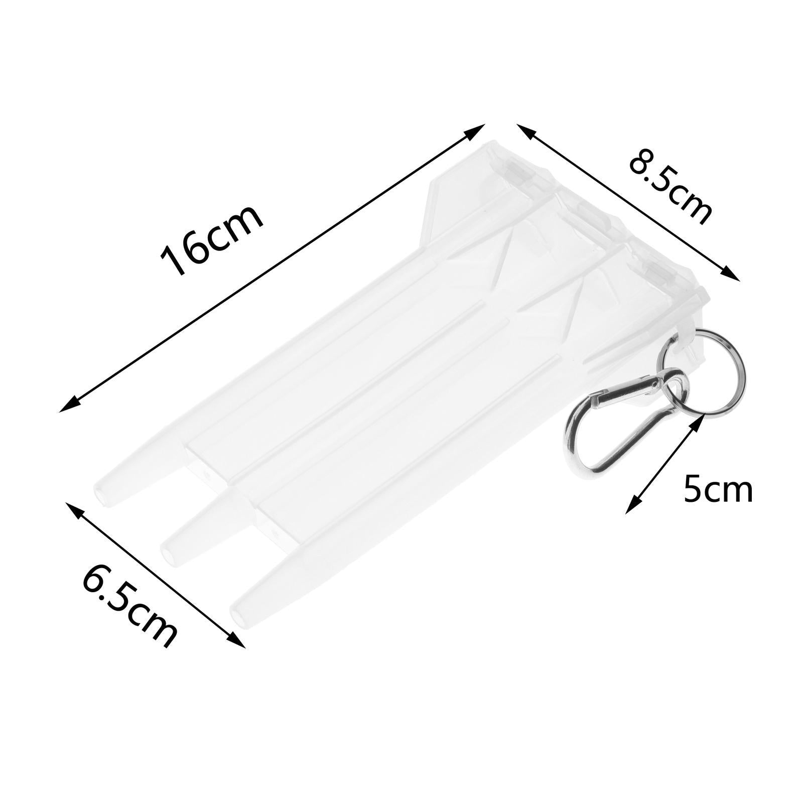 Dart Box Clear Parts Easy Carry Accessories Holder for Game Fitness Beginner White