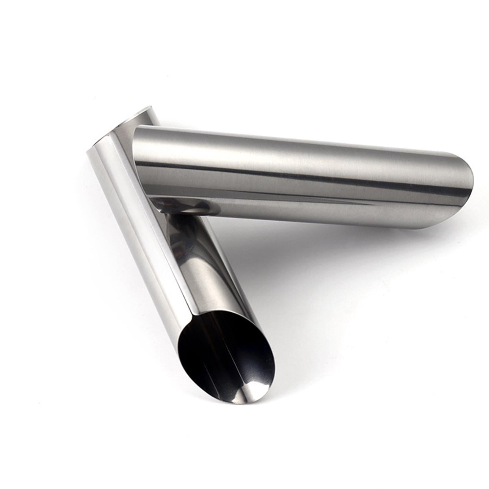2x5 Pieces Food Grade Cannoli Form Tubes Stainless Steel for Pastry Desserts