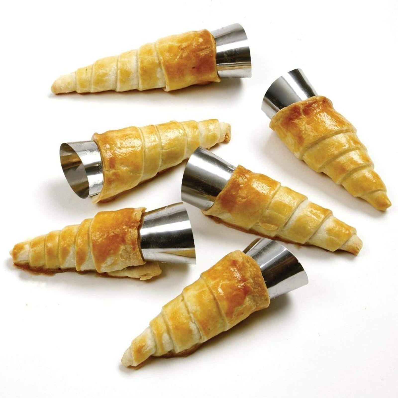 21x Cannoli Form Tubes Baking Tubes for Pastry Chocolate Cones Desserts