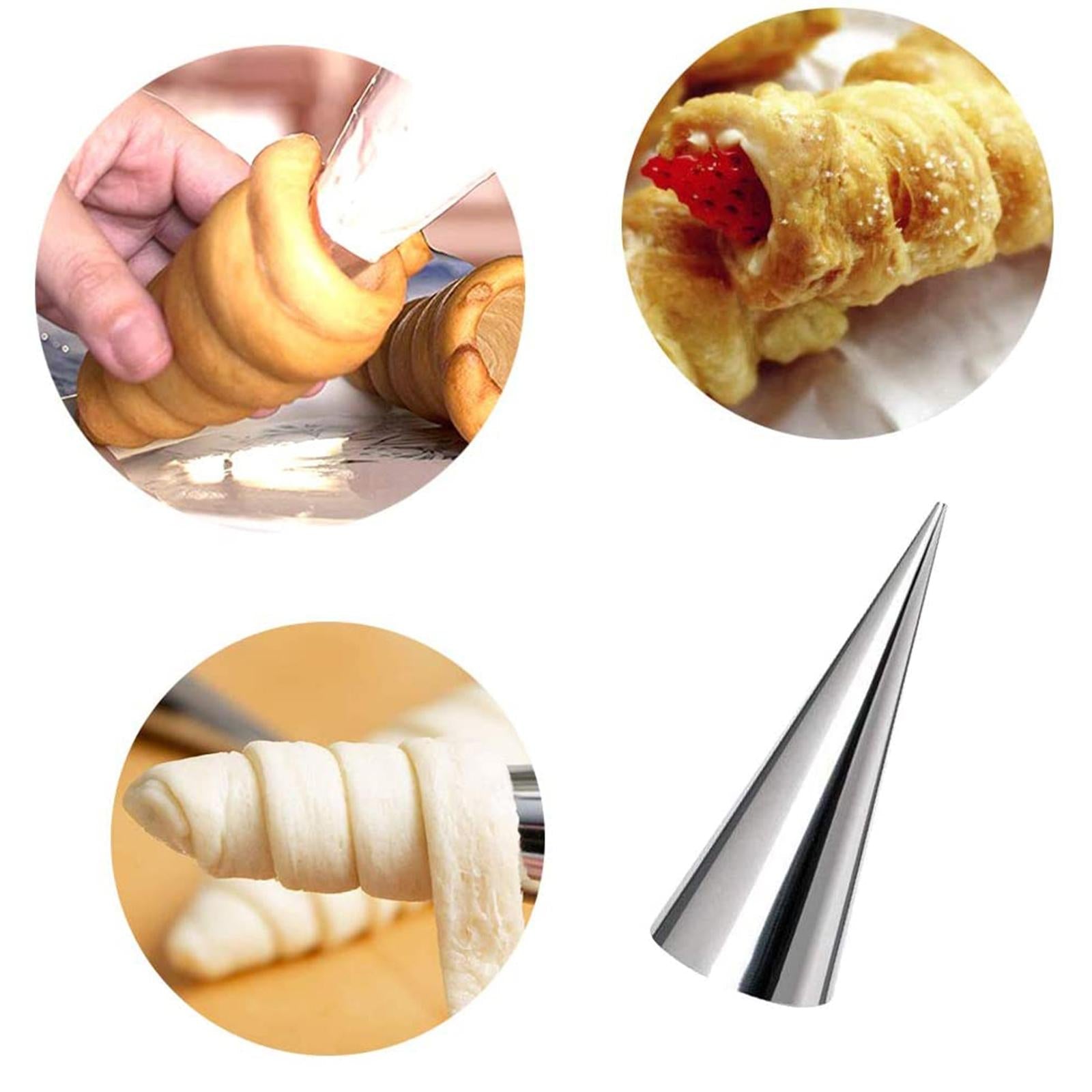 21x Cannoli Form Tubes Baking Tubes for Pastry Chocolate Cones Desserts