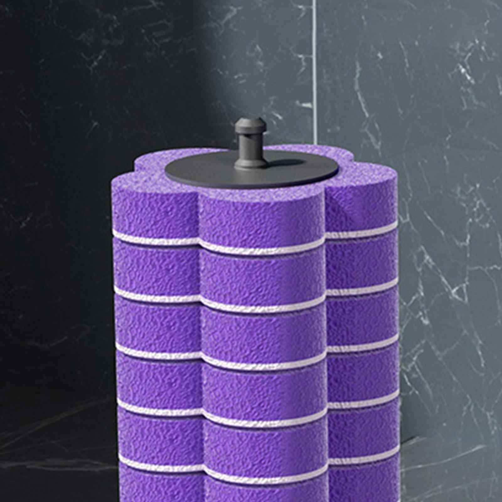 Disposable Toilet Brush Toilet Bowl Brush Refill Head 10 Purple Brush Head