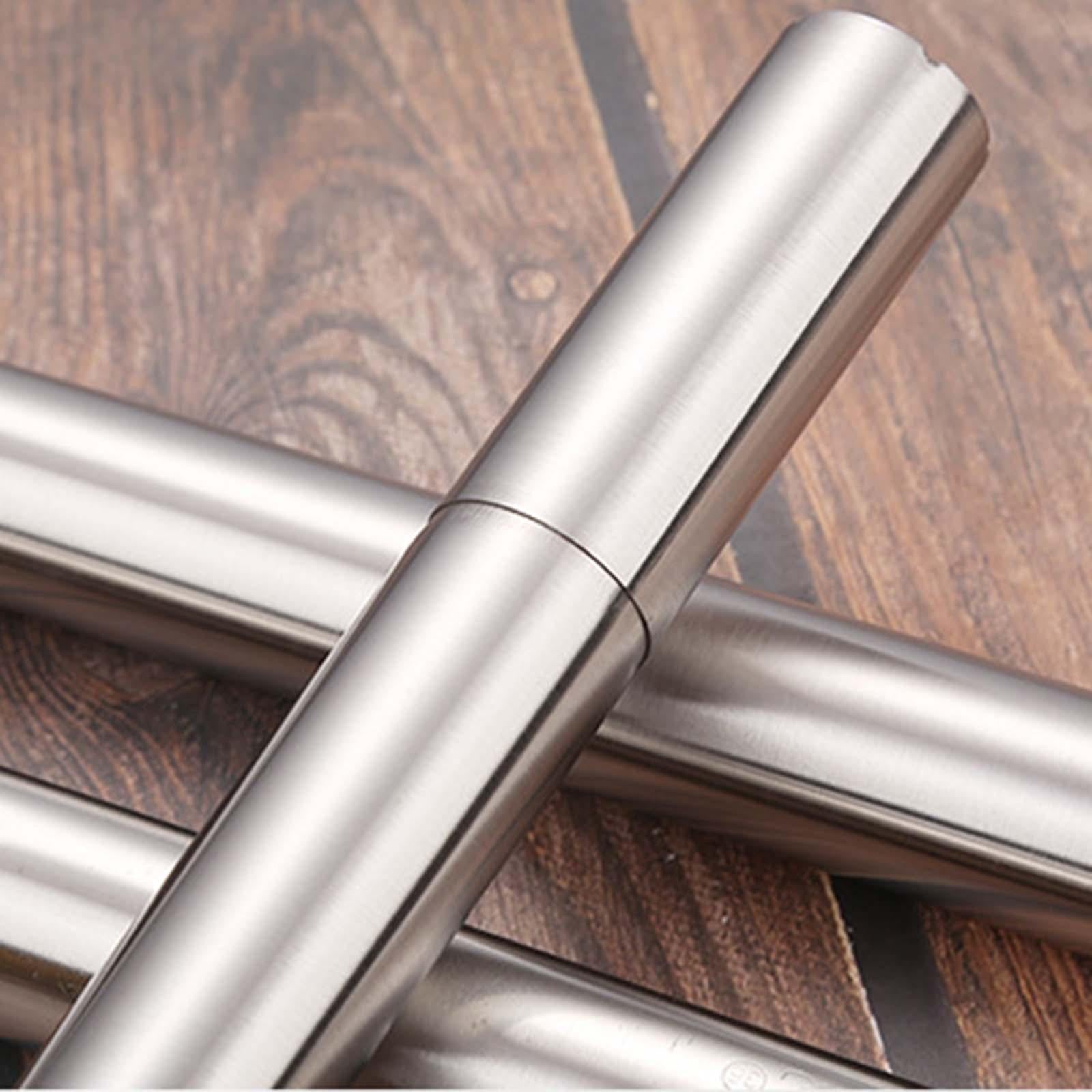 3xPortable Kabob Skewers Storage Tool Metal Rolling Pin for Grills Tools