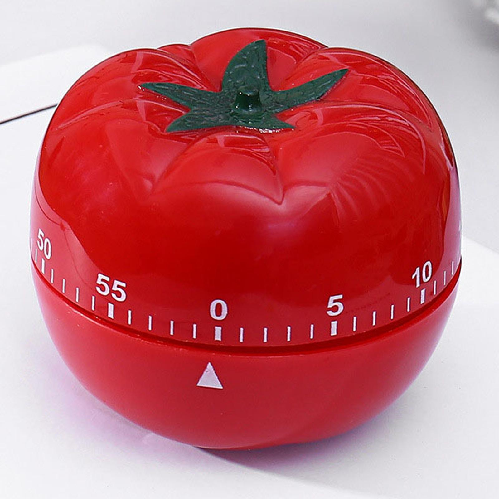 2xTomato Kitchen Cooking Timer Mechanical Count Down Reminder for Cooking Work