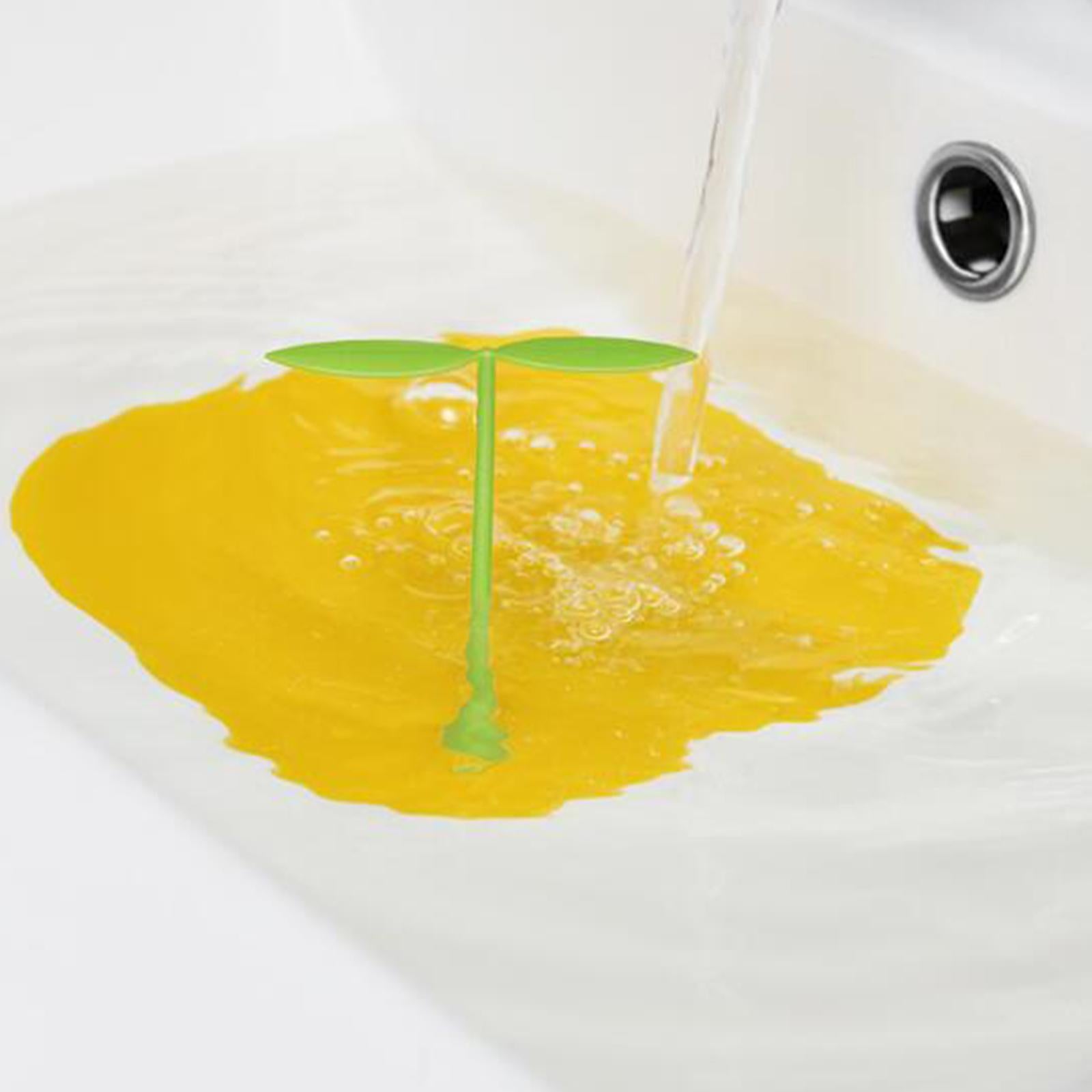 4x2pcs Drain Pad Floor Drain Cover Deodorant for Kitchen Shower Laundry Yellow