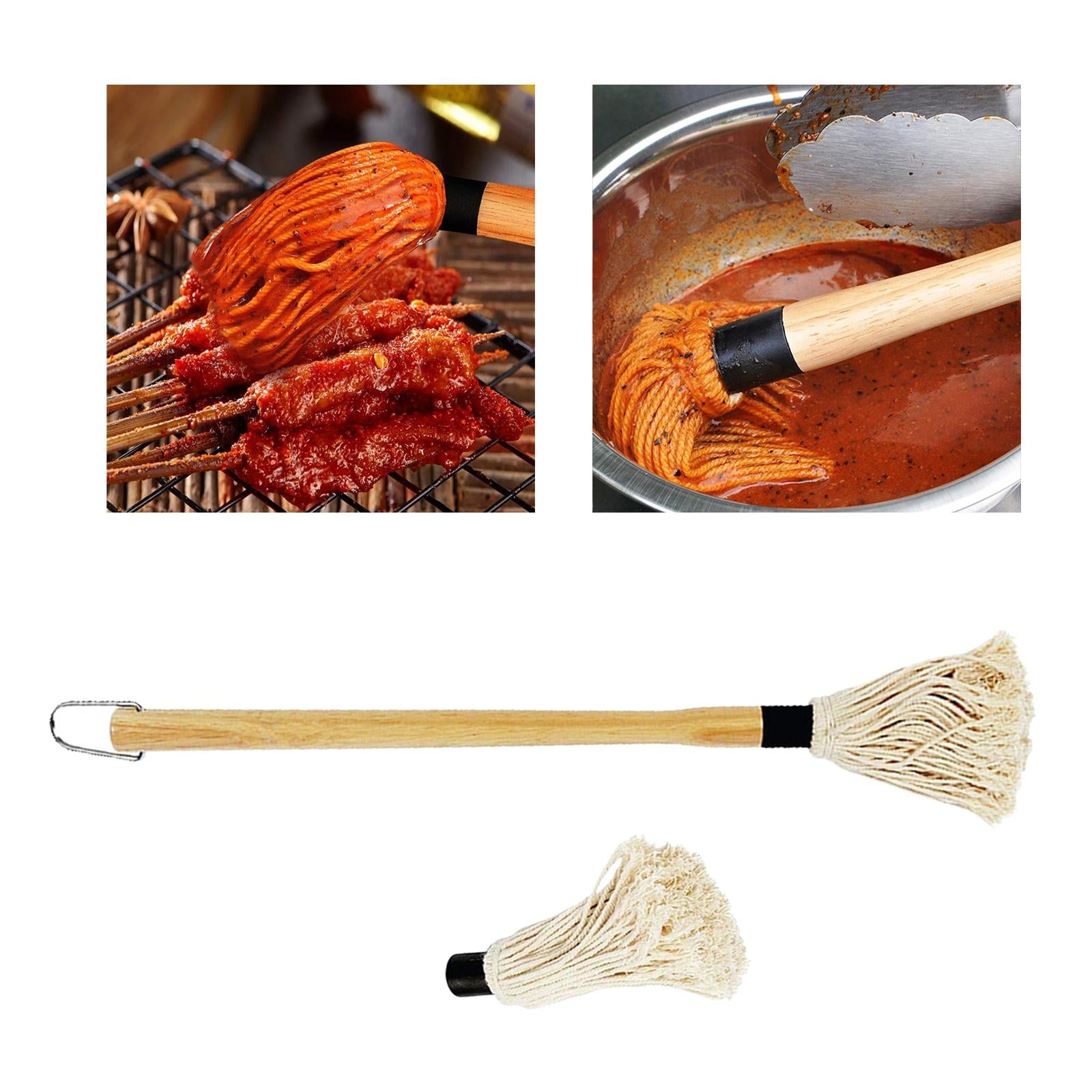 5xBBQ Grill Basting Mop Barbecue for Smoking Steak Pastries Brush