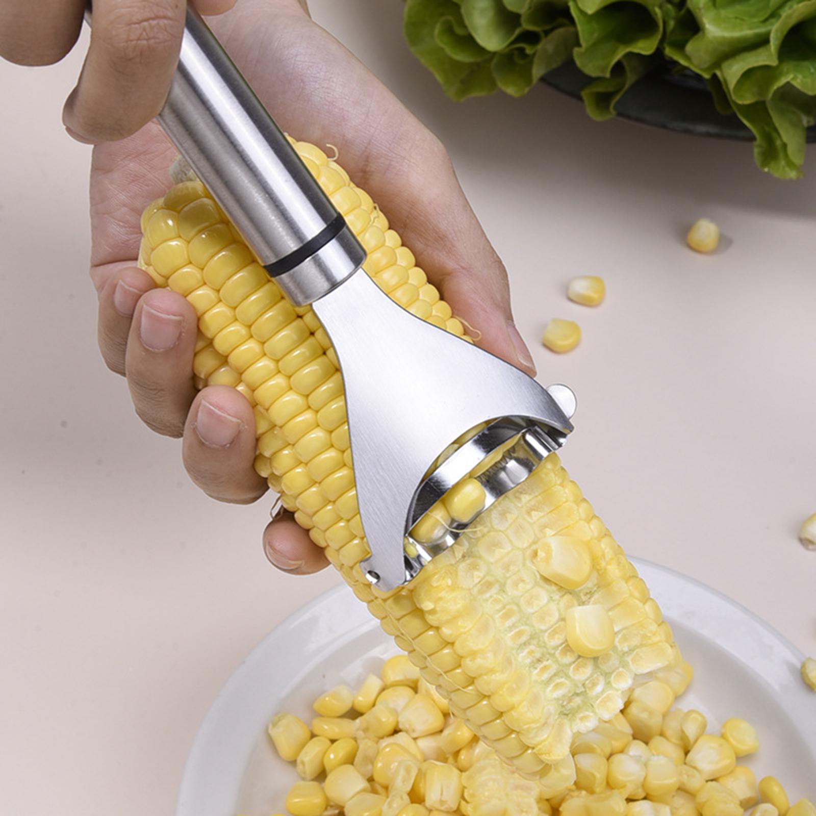 6xCorn Thresher Kitchen Gadget Shucker Planer with Handle Hand Corn Thresher