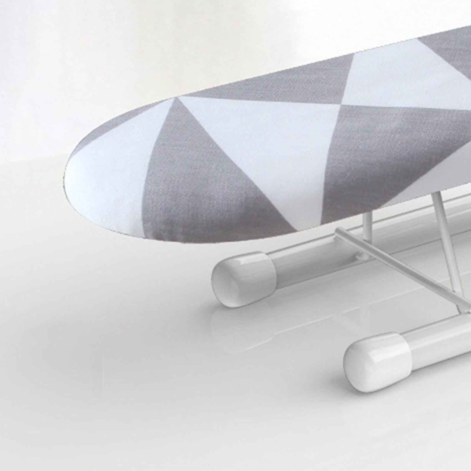 Small Folding Ironing Board Ironing Cuffs Neckline for Home White and Gray