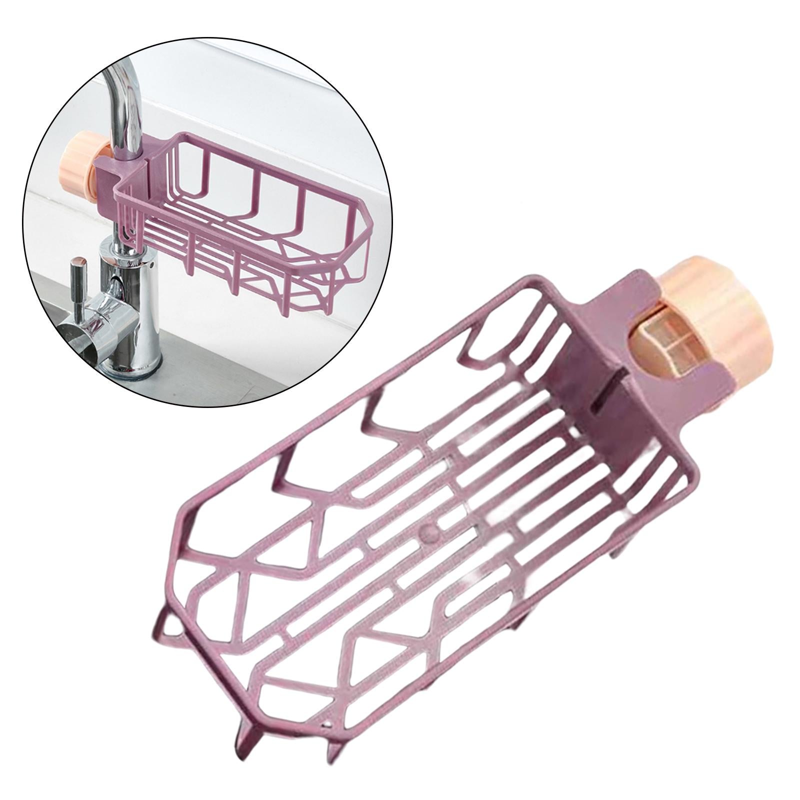 2xFaucet Rack Accessory Sink Organizer Durable Hanging for rag Bathroom
