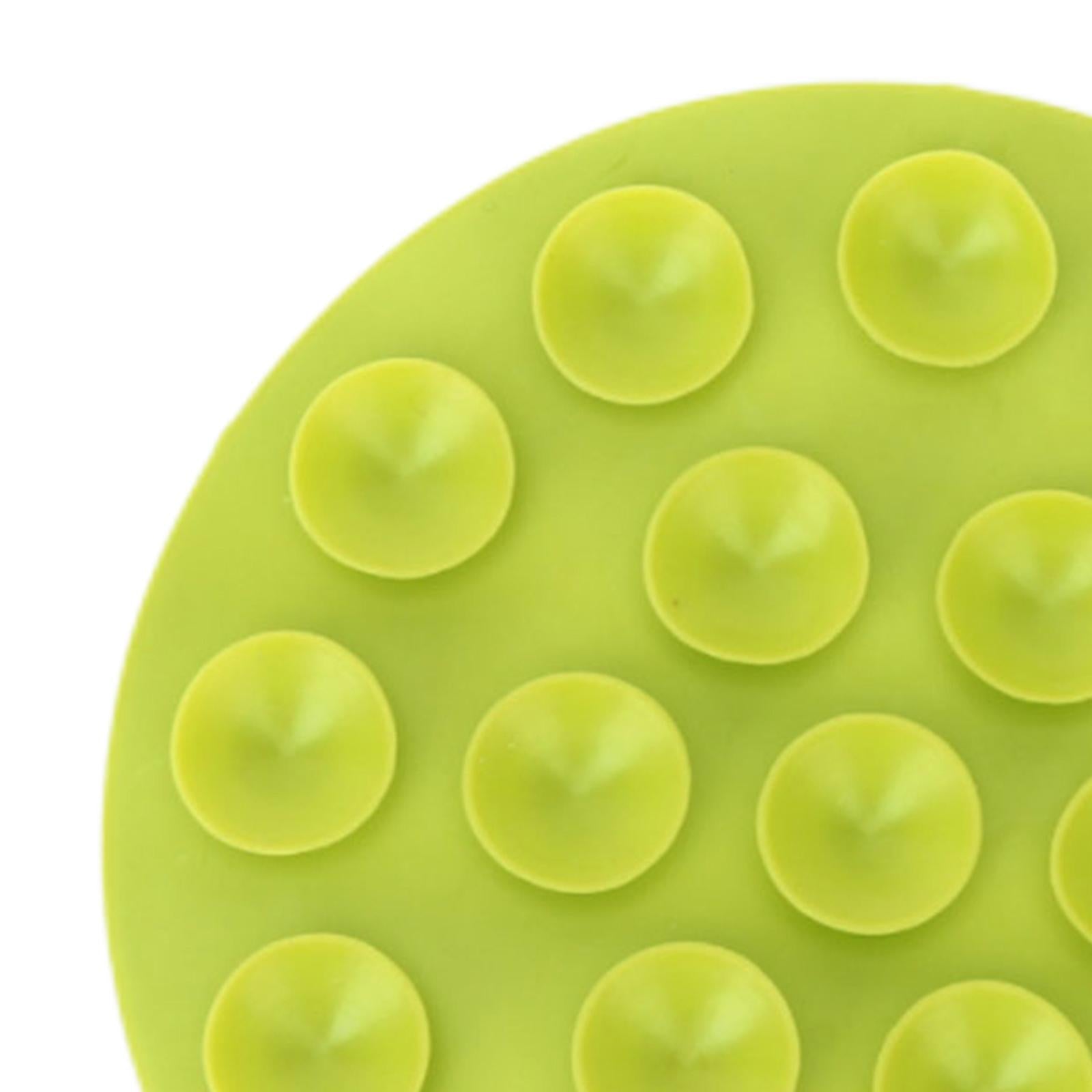 2xAnti Scald Suction Cup Coaster Pad Heat Insulation for Bowl Kitchen Bottle Green
