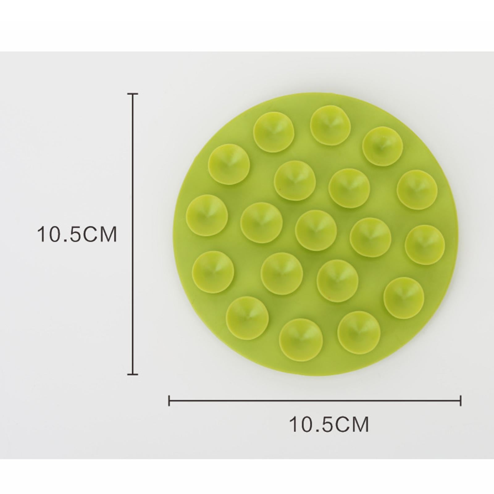 2xAnti Scald Suction Cup Coaster Pad Heat Insulation for Bowl Kitchen Bottle Green