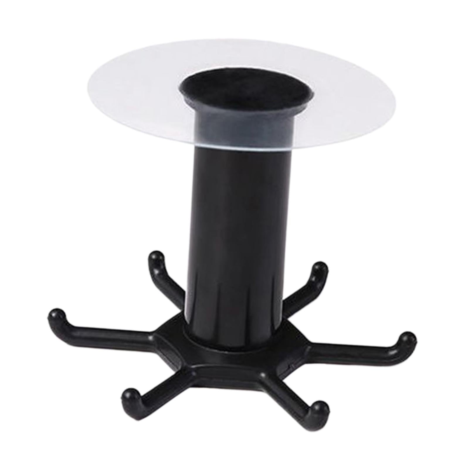 4xWall Mounted Utensil Holder Hook Kitchenware Storage Rack for Towel Spoon Black