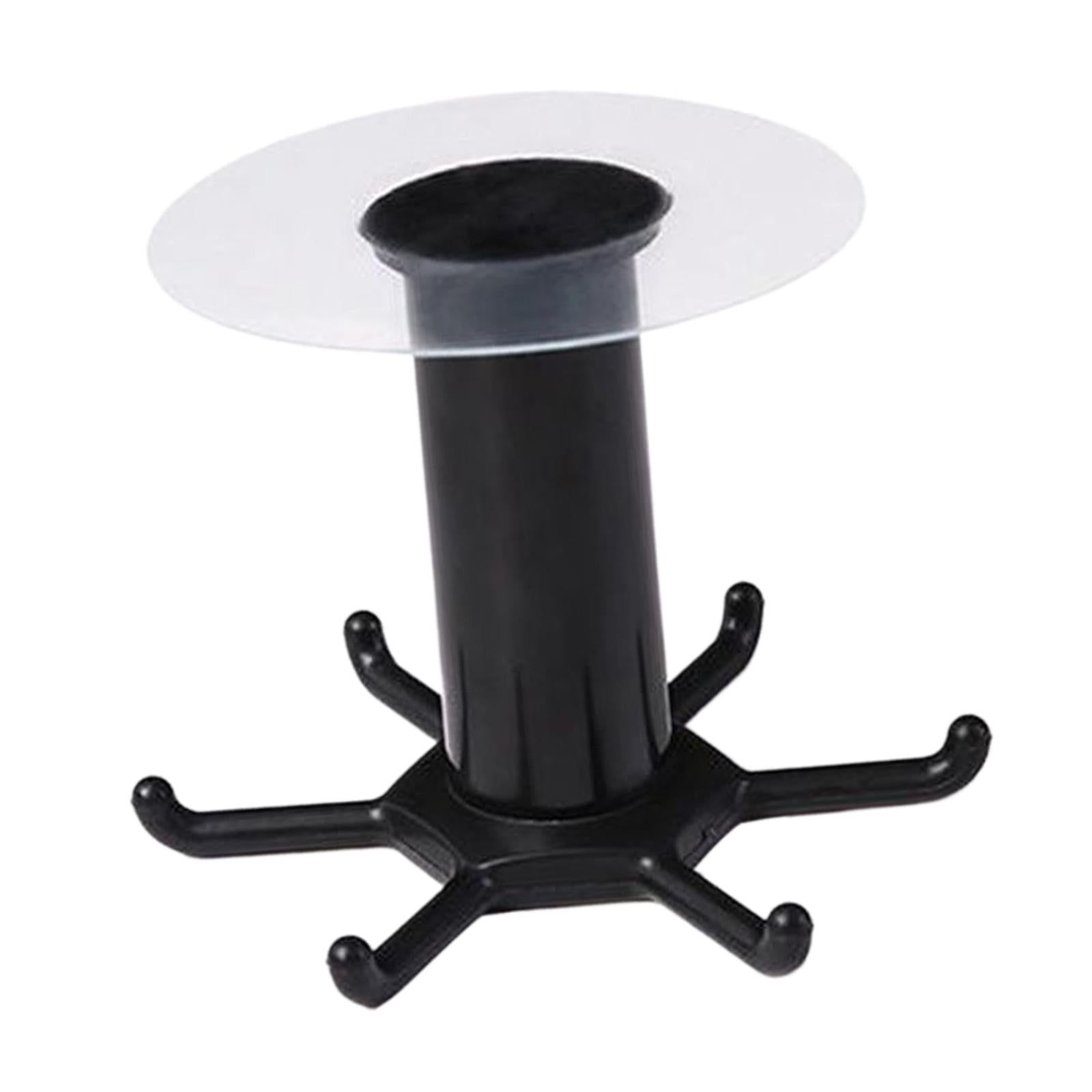 3xWall Mounted Utensil Holder Hook Kitchenware Storage Rack for Towel Spoon Black