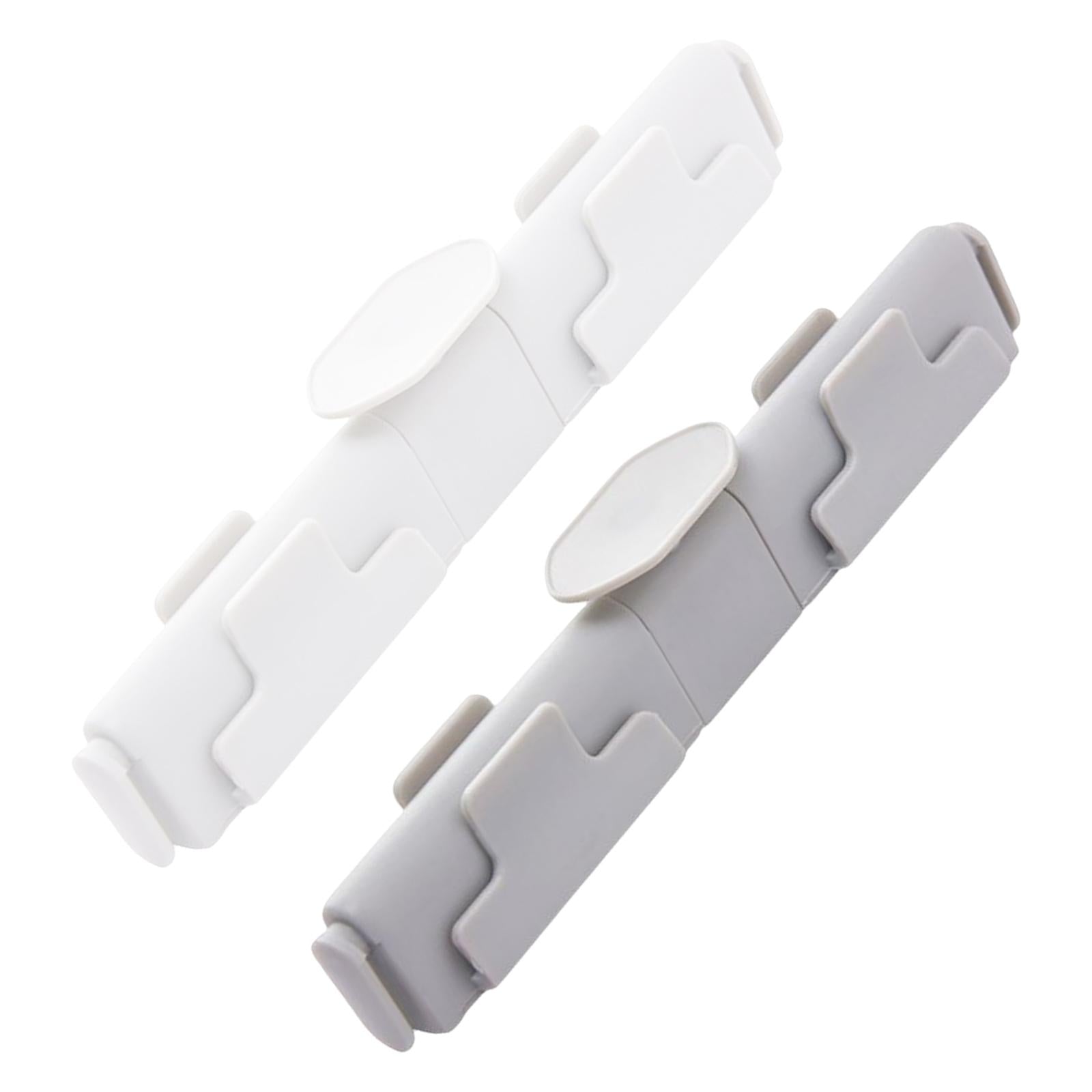 2xFlexible Garbage Sorting Clip Household Classification for Kitchen white