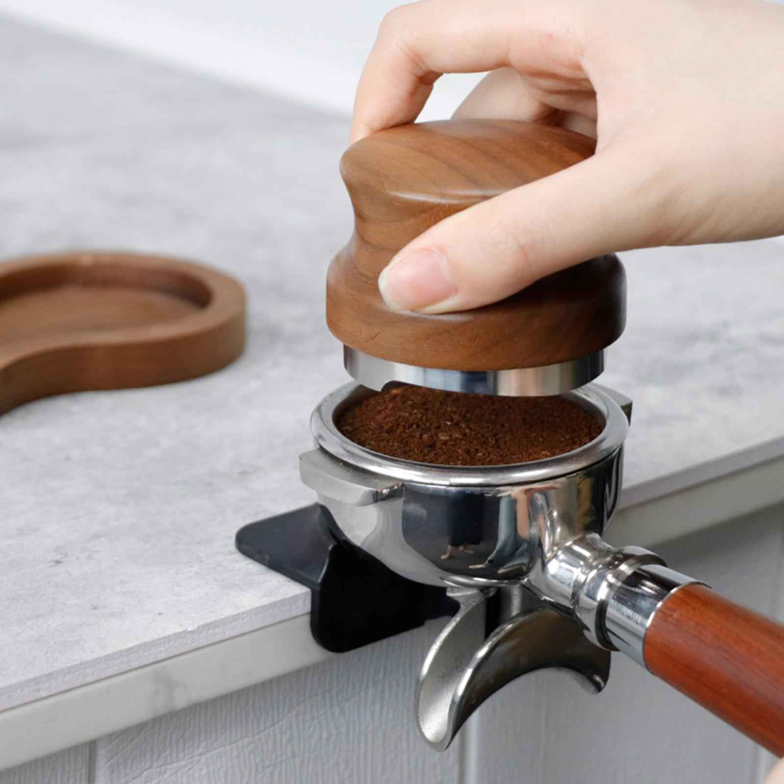 Silicone Coffee Tamper Pad Coffee Machine Parts for Kitchen Restaurant Black