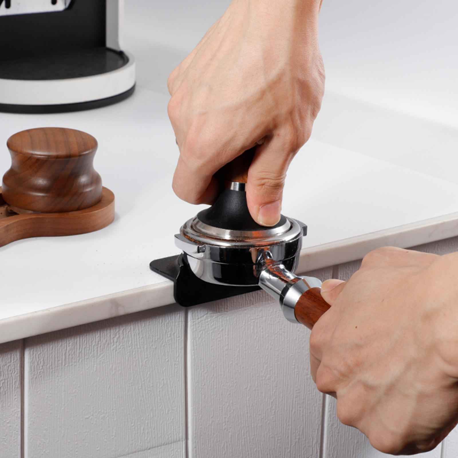 Silicone Coffee Tamper Pad Coffee Machine Parts for Kitchen Restaurant Black