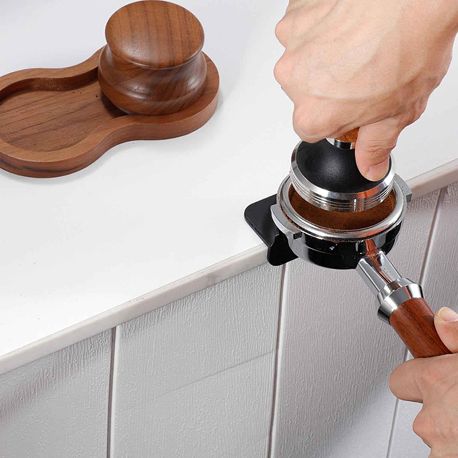 Silicone Coffee Tamper Pad Coffee Machine Parts for Kitchen Restaurant Black