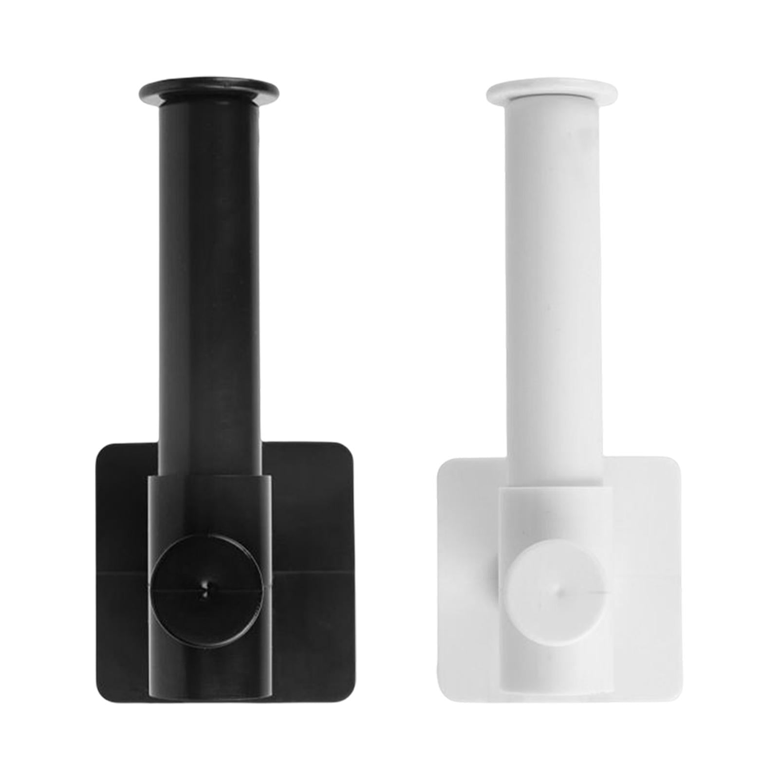 4xHousehold Toilet Paper Holder Mounted Tissue Hanger for Kitchen Washroom Art White