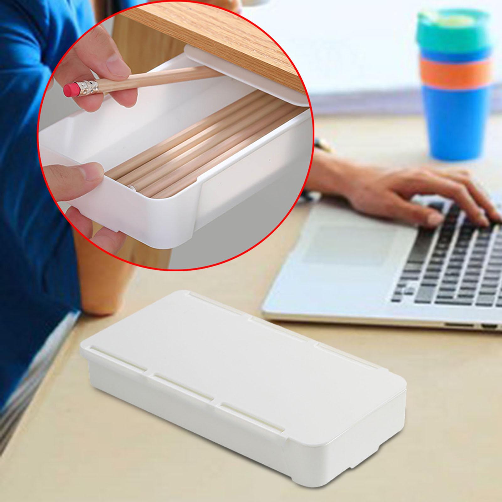 3xMultifunctional Desk Storage Drawer Storage Portable for School white