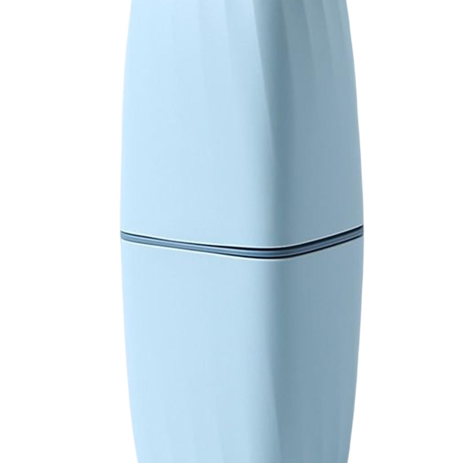 4xToothbrush Toothpaste Holder Case Compact for Business Trip Bathroom Outdoor light blue