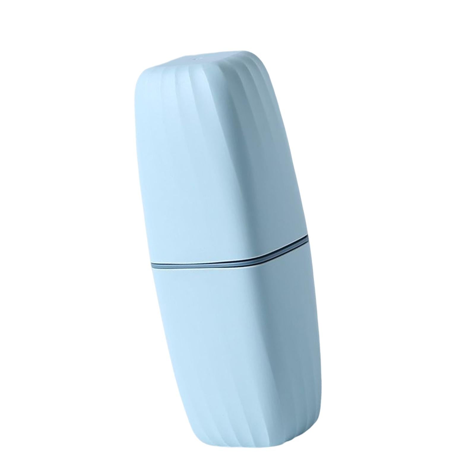 3xToothbrush Toothpaste Holder Case Compact for Business Trip Bathroom Outdoor light blue