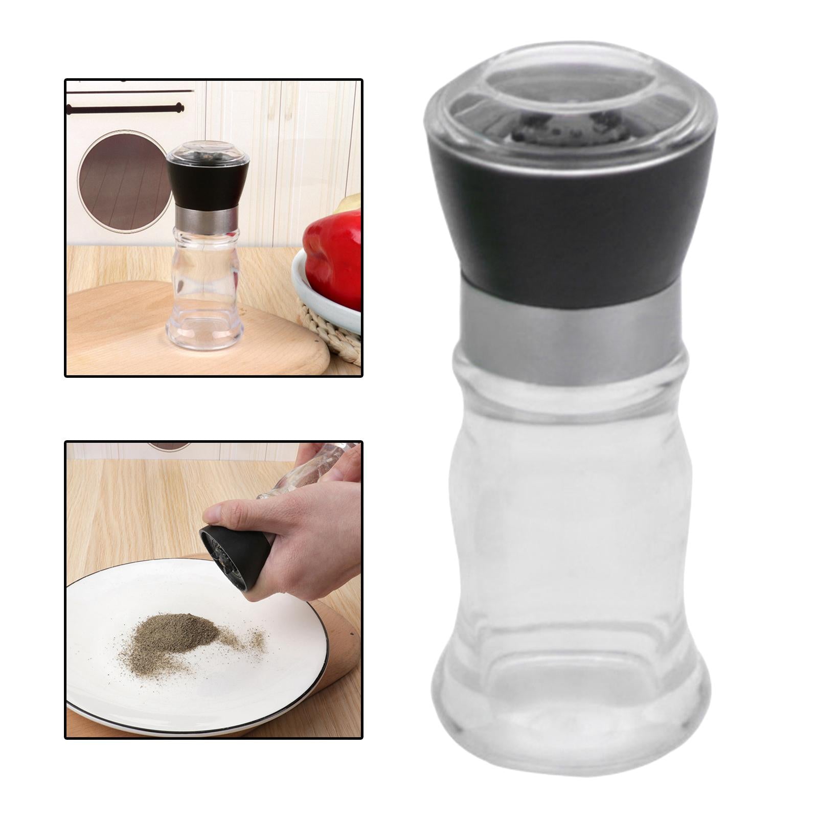 3xManual Pepper or Salt Grinder Spice Mill Shaker for Cumin Sea Salt Picnics Black