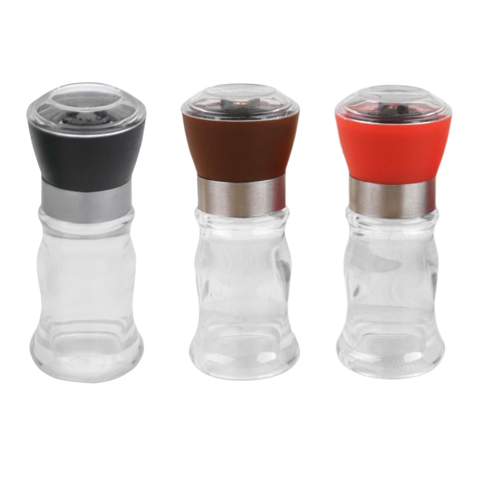 4xManual Pepper or Salt Grinder Spice Mill Shaker for Cumin Sea Salt Picnics Black